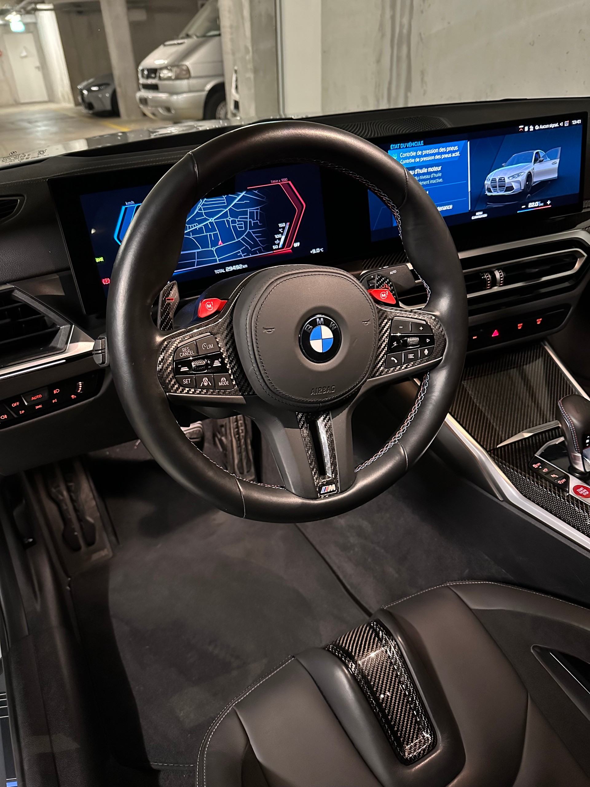BMW M3 Competition M xDrive // Leasing dès 825.- // M Carbone Schalenstize // Brooklyn Grey Metallic // Garantie BMW 02/2028-image-7