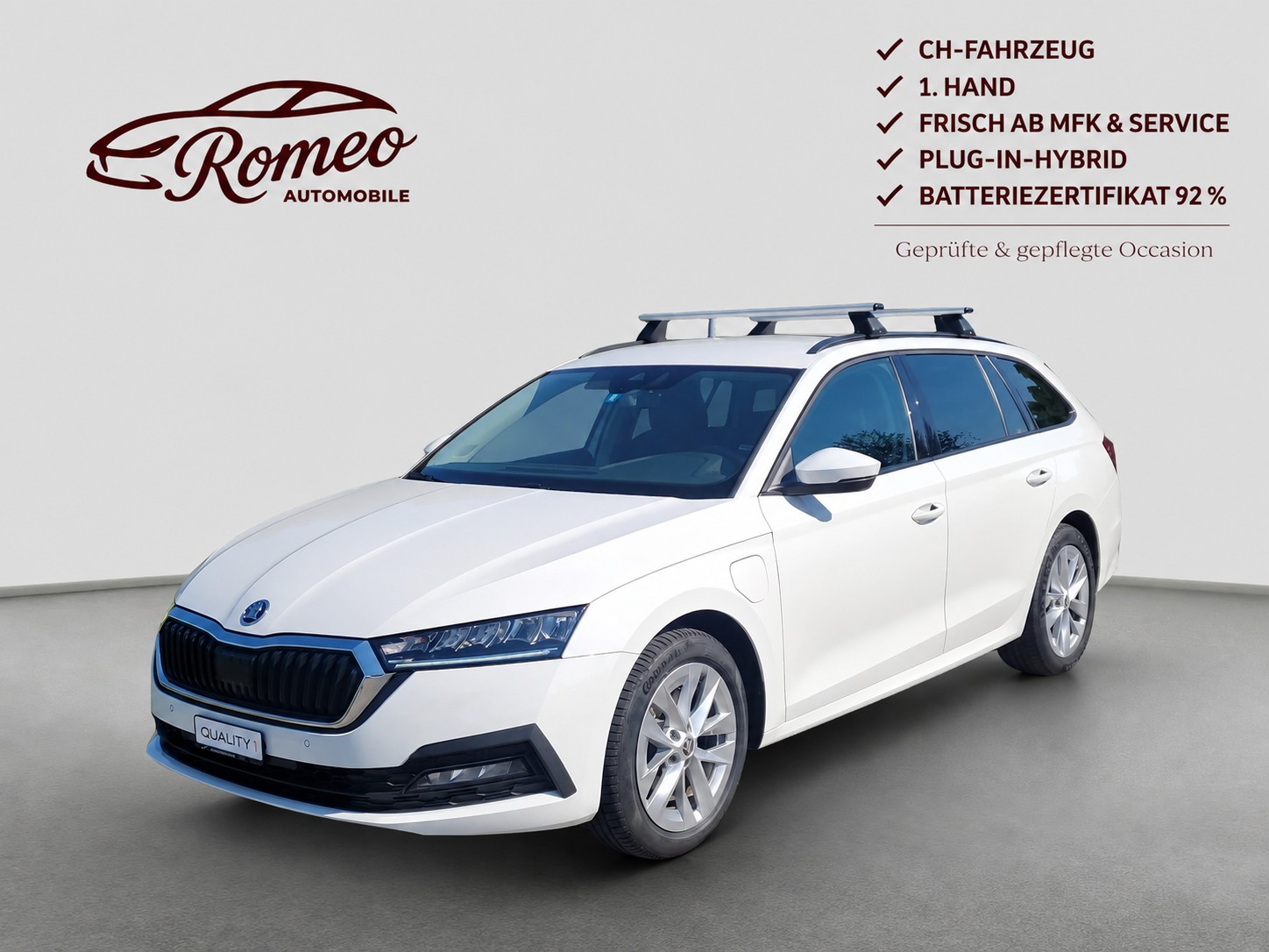 SKODA Octavia Combi 1.4 TSI Plug-In-Hybrid DSG Ambition ** Frisch ab MFK & Service ** CH Auto ** 1. Hand ** Batterie Zertifikat 92% **-image-0