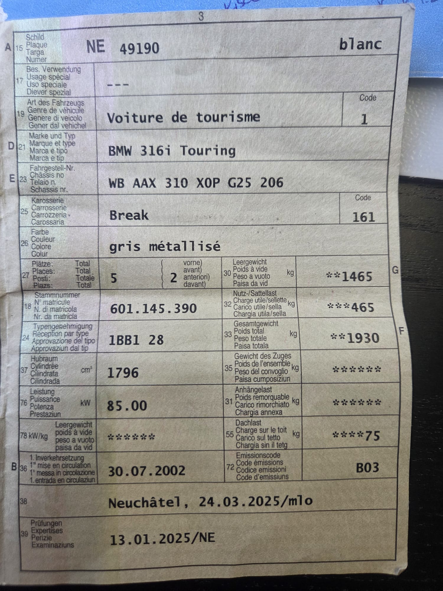 BMW 316i Touring ** Ab MFK ** Expertisé-image-9