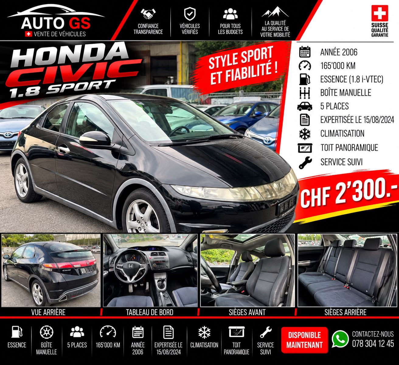HONDA Civic 1.8i Sport-image-0