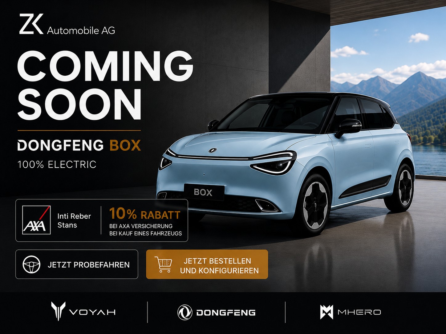 DONGFENG Box 42 kWh Lavender Haze / 360° Kamera / Car Play / Ecotex Leder / 12 Zoll Display / Sitzheizung/Kühlung / Massagefunktion /-image-0