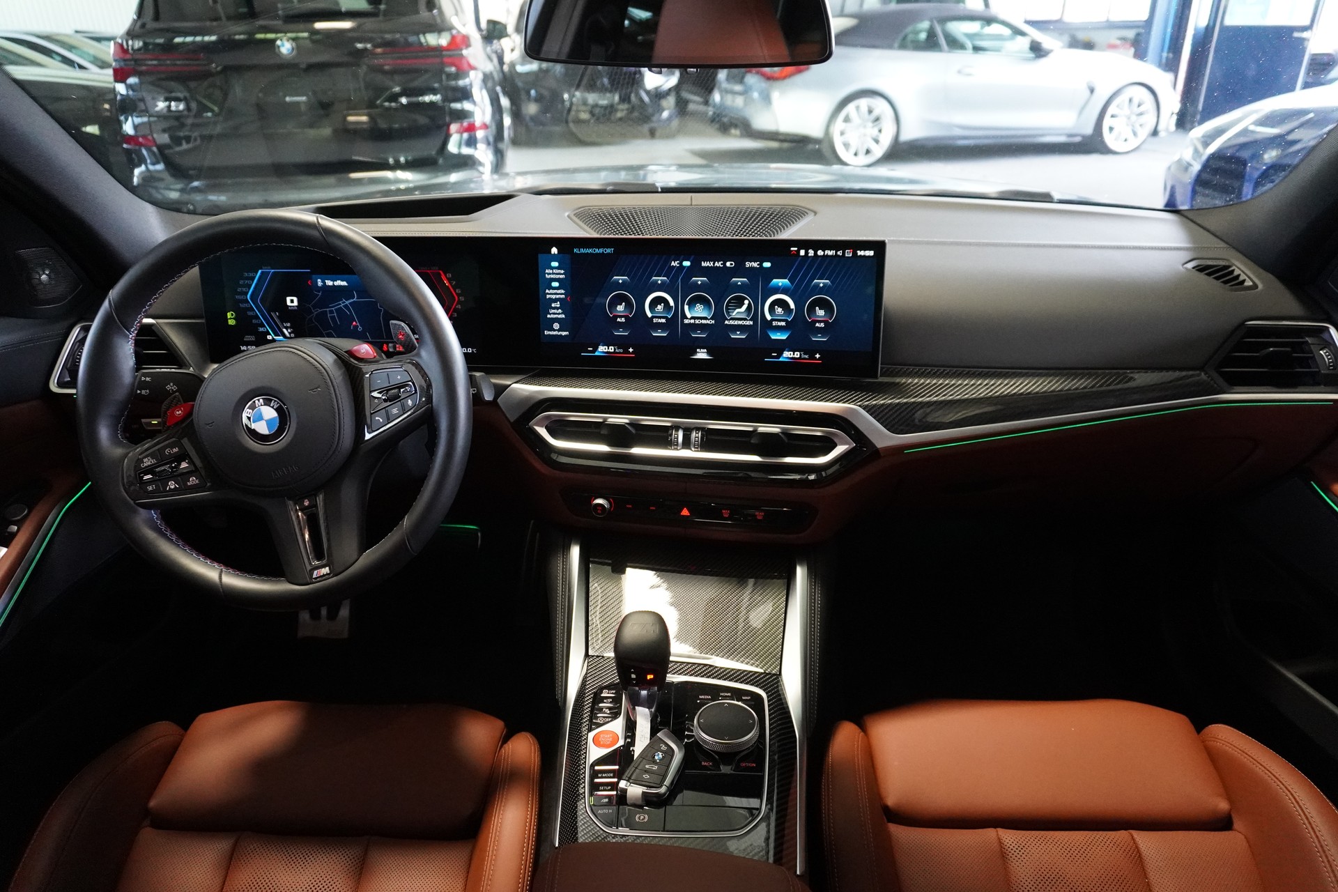 BMW M3 Touring xDrive Competition M // SONDERLACKIERUNG FROZEN DEEP GREEN // AKRAPOVIC SPORTAUSPUFF //-image-8