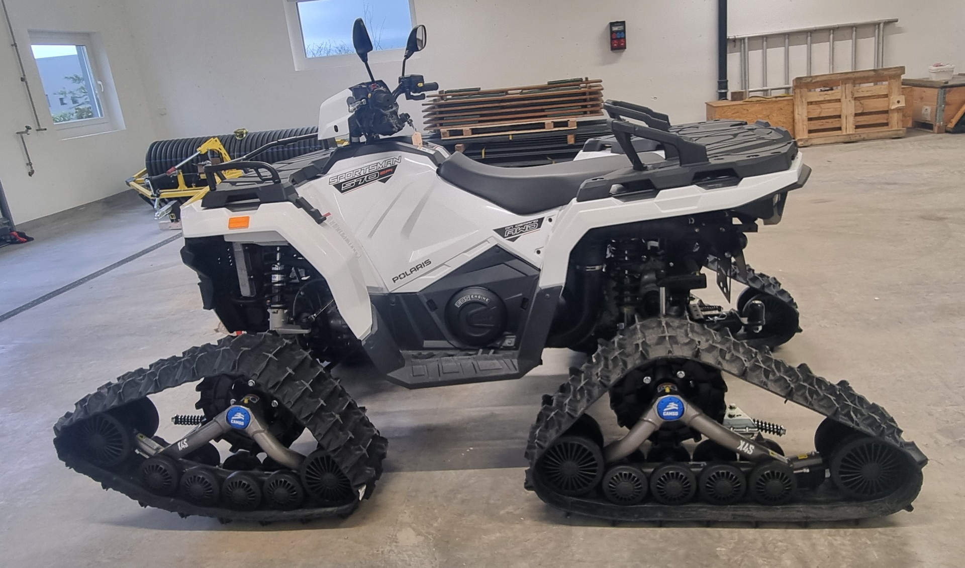 POLARIS Ab MFK mit Raupenkit und Räder L7e Kleinmotorfahrzeug