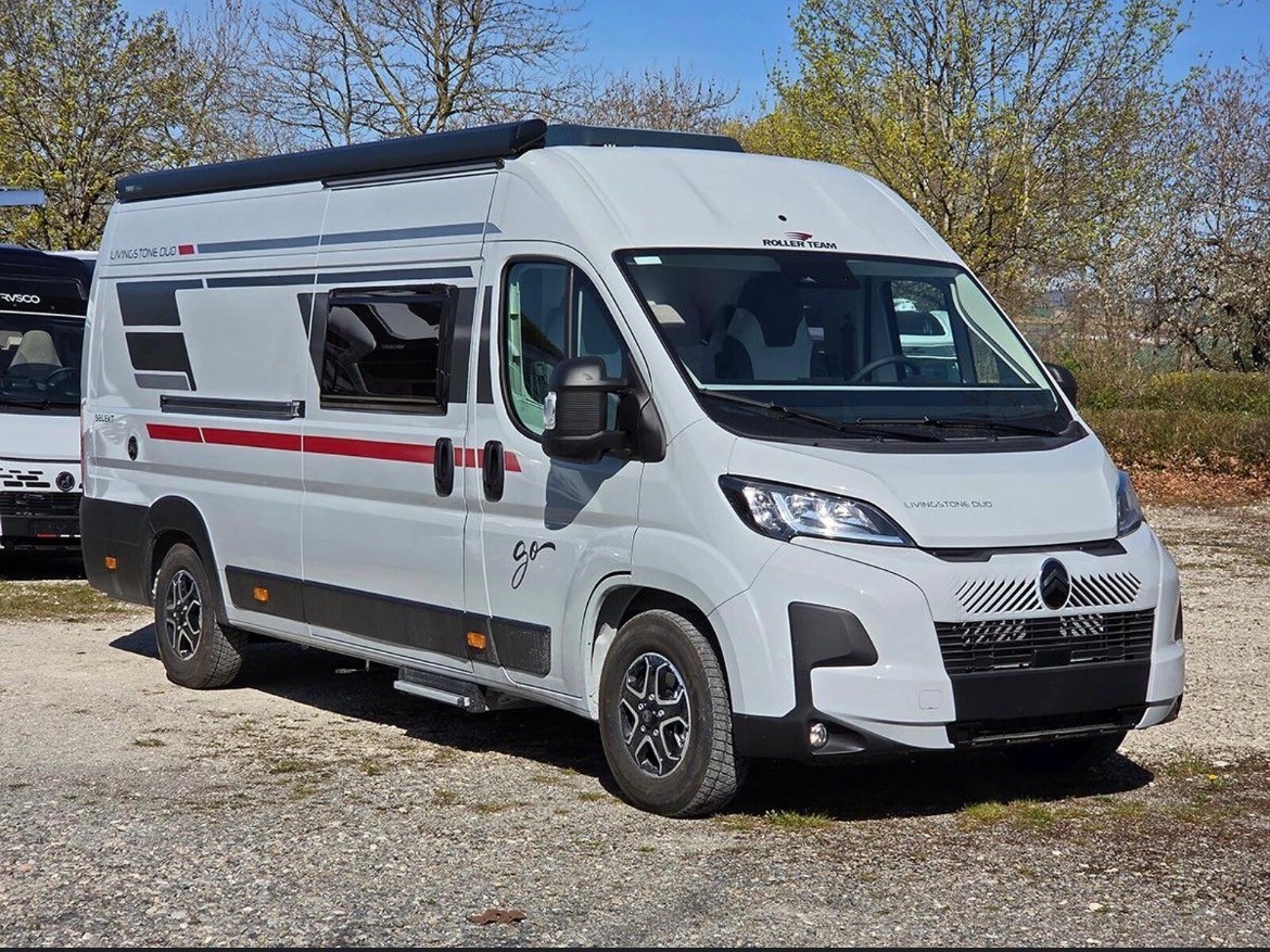 ROLLER TEAM Livingstone GO Duo "Solar" 2,2 HDi Modell 2026 8-Gang-Automat mit Abstandsregeltempomat auf Citroen Jumper/ Fiat Ducato Basis