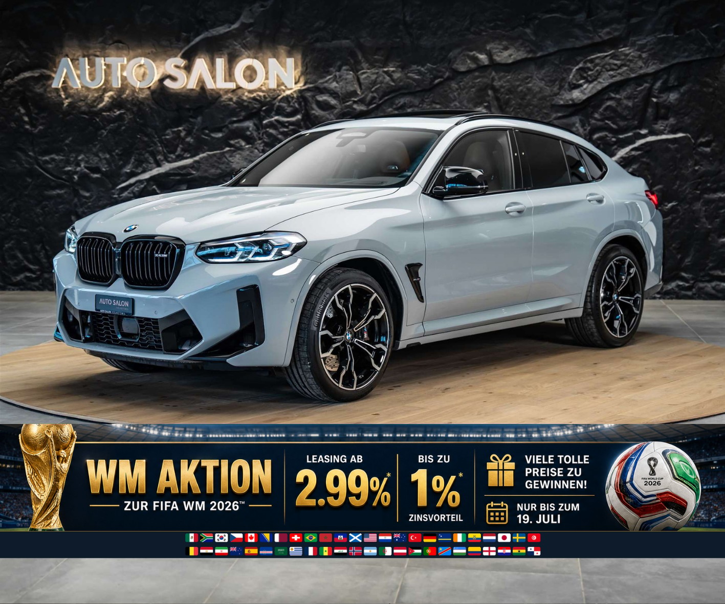 BMW X4M xDrive M Competition Steptronic *Panorama*Sitzlüftung*Head-UP*-image-0