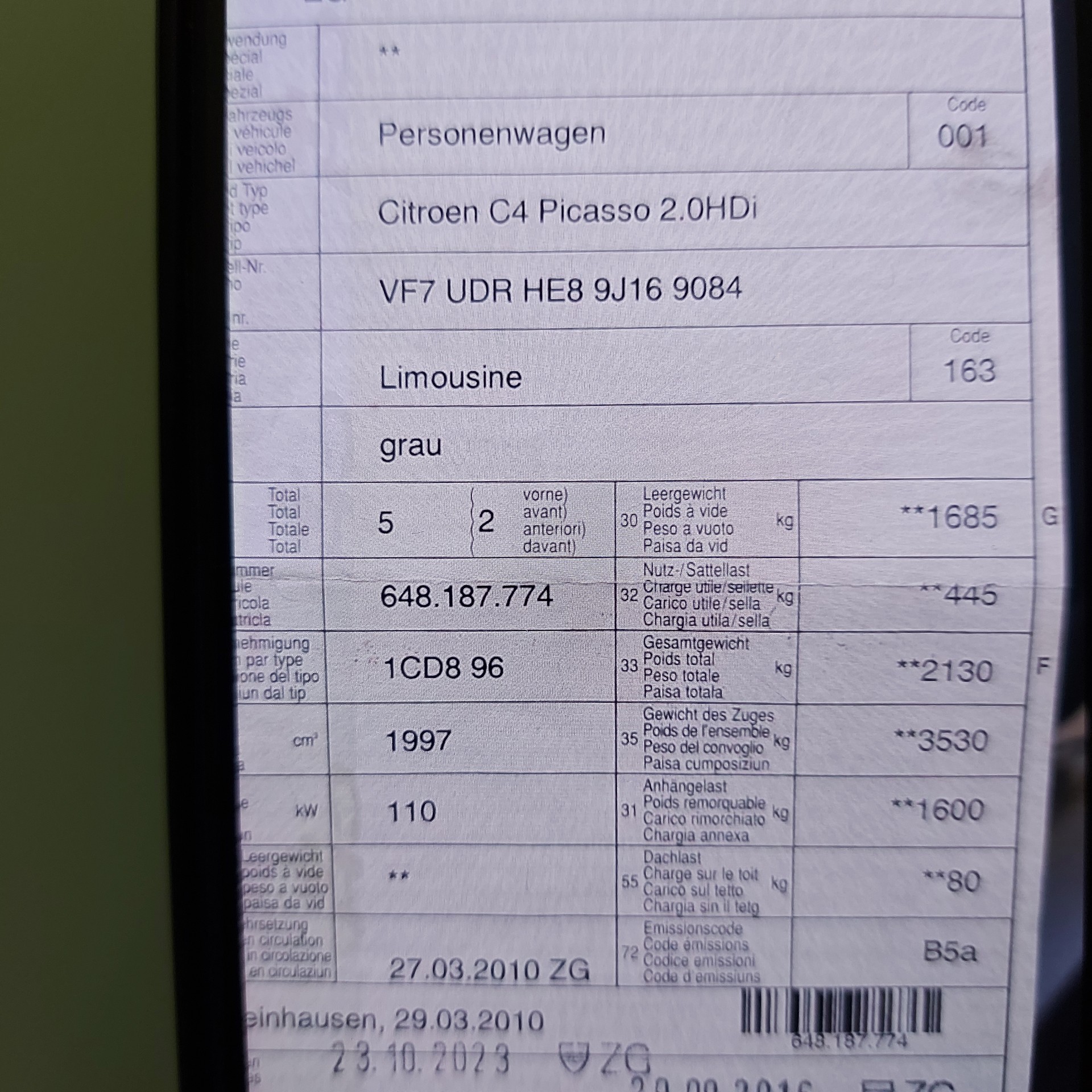 CITROEN C4 Picasso 2.0 HDI Exclusive+-image-13