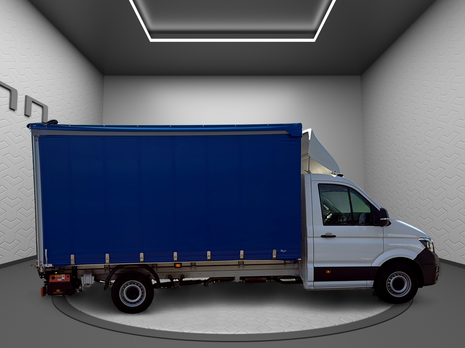 VW VW Crafter pont bâché et ridelle élévatrice-image-9