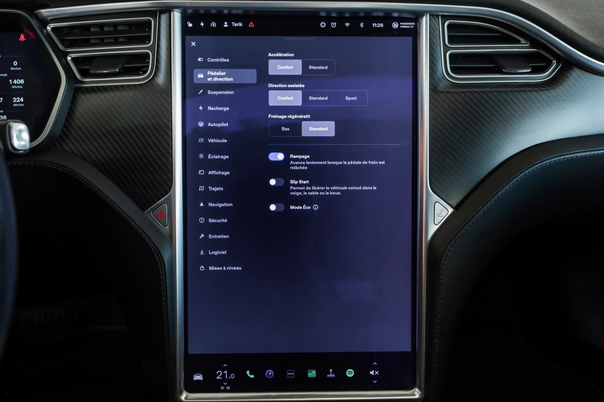 TESLA Model S 100 D Autopilot / Toit panoramique / Jantes 21 pouces-image-13