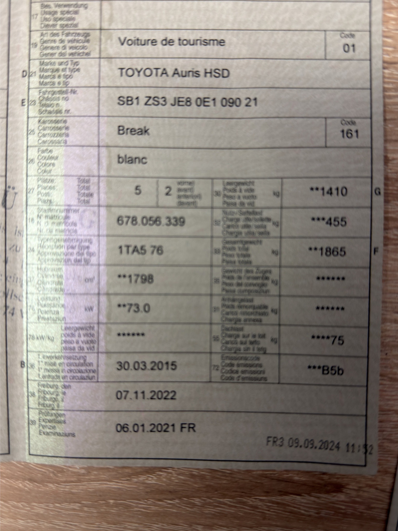 TOYOTA Auris Touring Sports 1.8 16V HSD Linea Luna-image-14