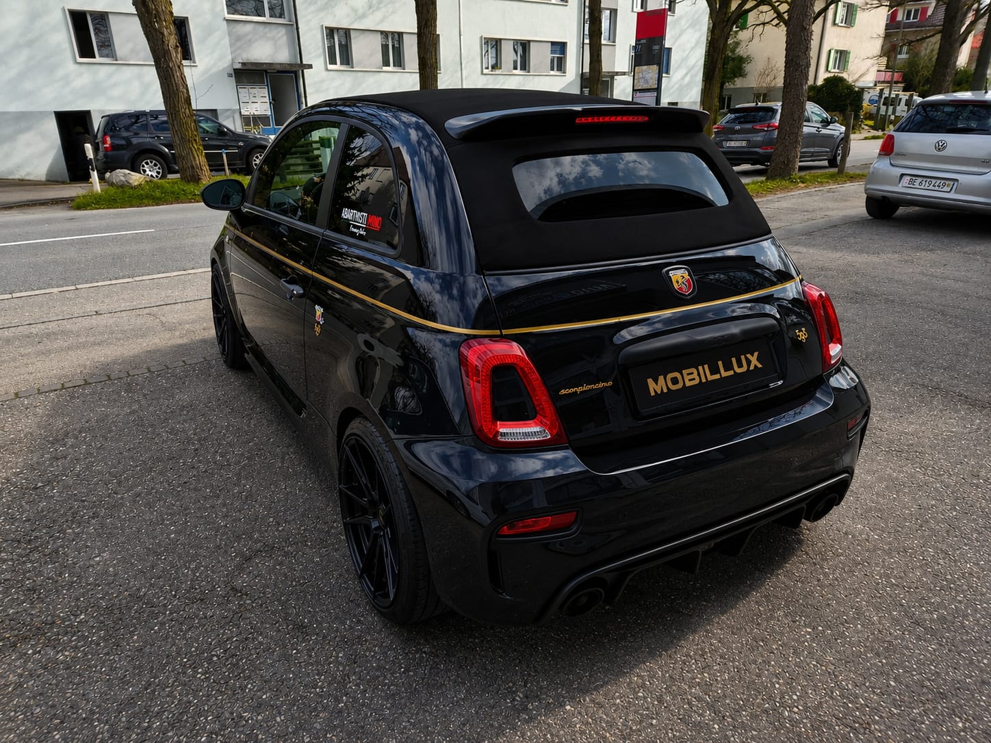 FIAT 595C 1.4 16V Turbo Abarth Scorpione Oro * 1 of 2000 * Akrapovic * Frisch ab Service * MFK * 8 Fach Bereift *-image-3