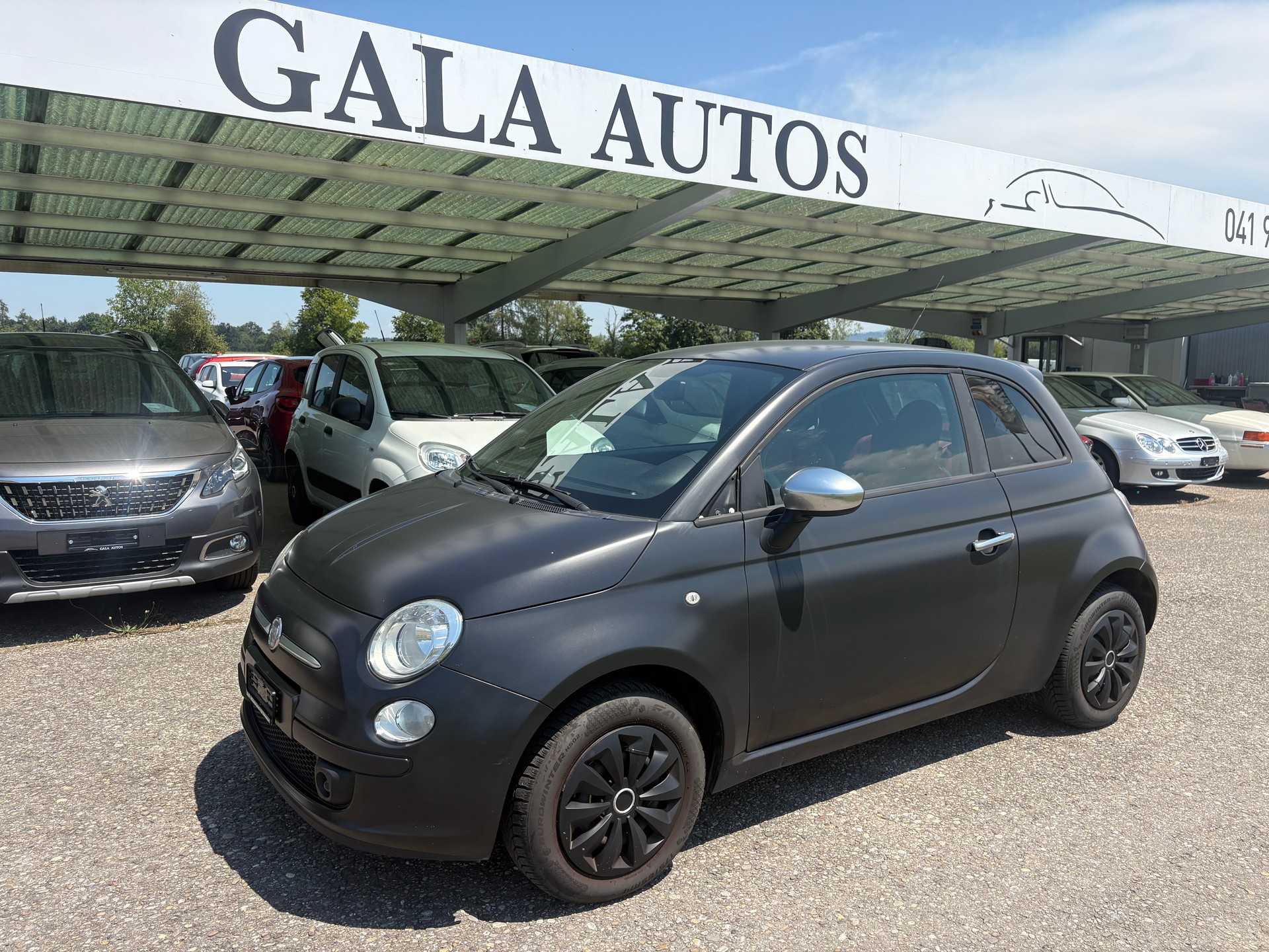 FIAT 500 1.4 16V Matt Black-image-0