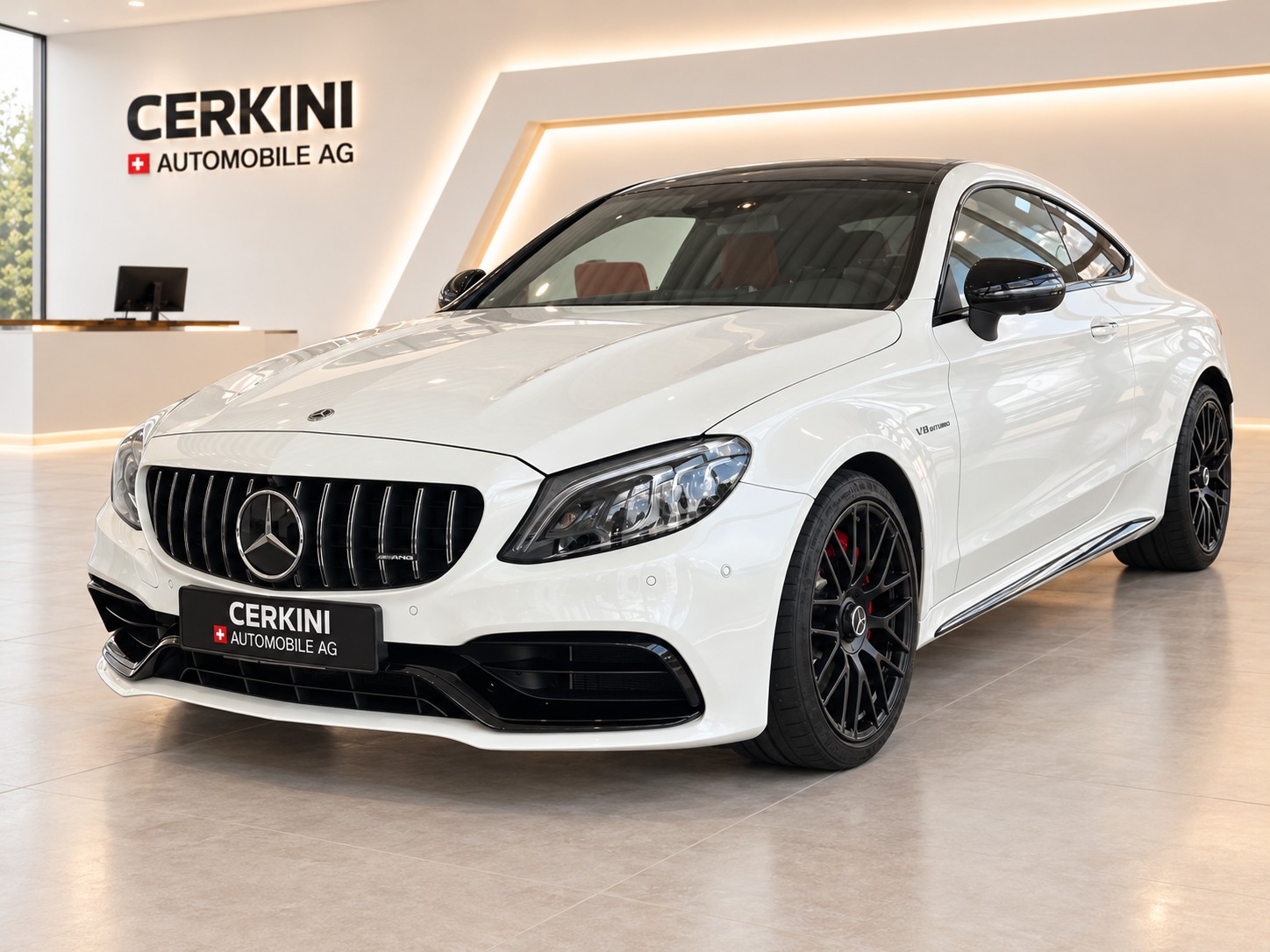 MERCEDES-BENZ C 63 S AMG 9G-tronic, Mercedes Garantie, Gratis Service, Pano, Sportsitze, Burmester, Carbon, 360 Grad Kamera,Spurhalteass-showroom-element-1