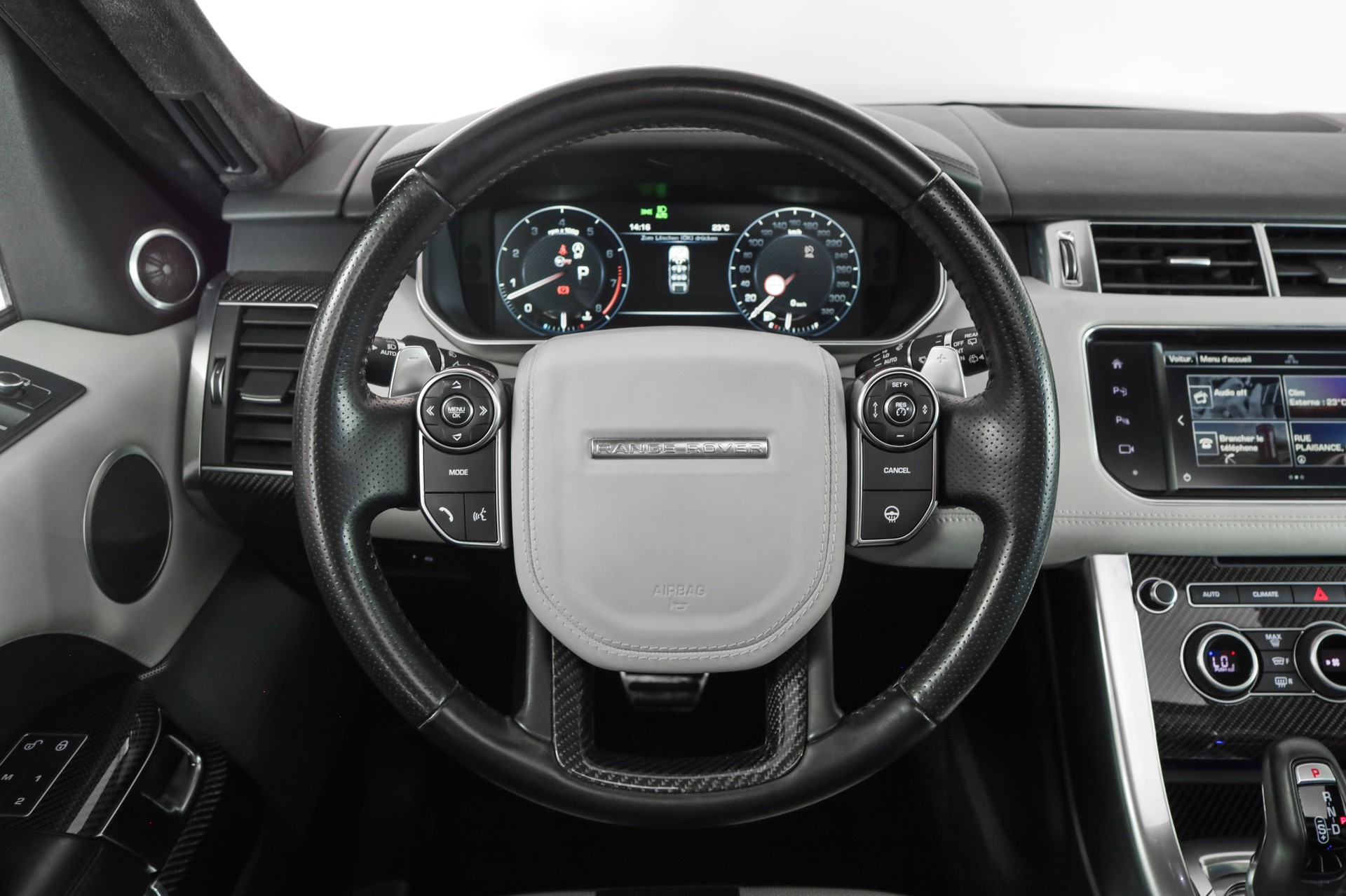 LAND ROVER Range Rover Sport 5.0 V8 SVR Eiger Grey * ACC * Carbone * Attelage-image-10