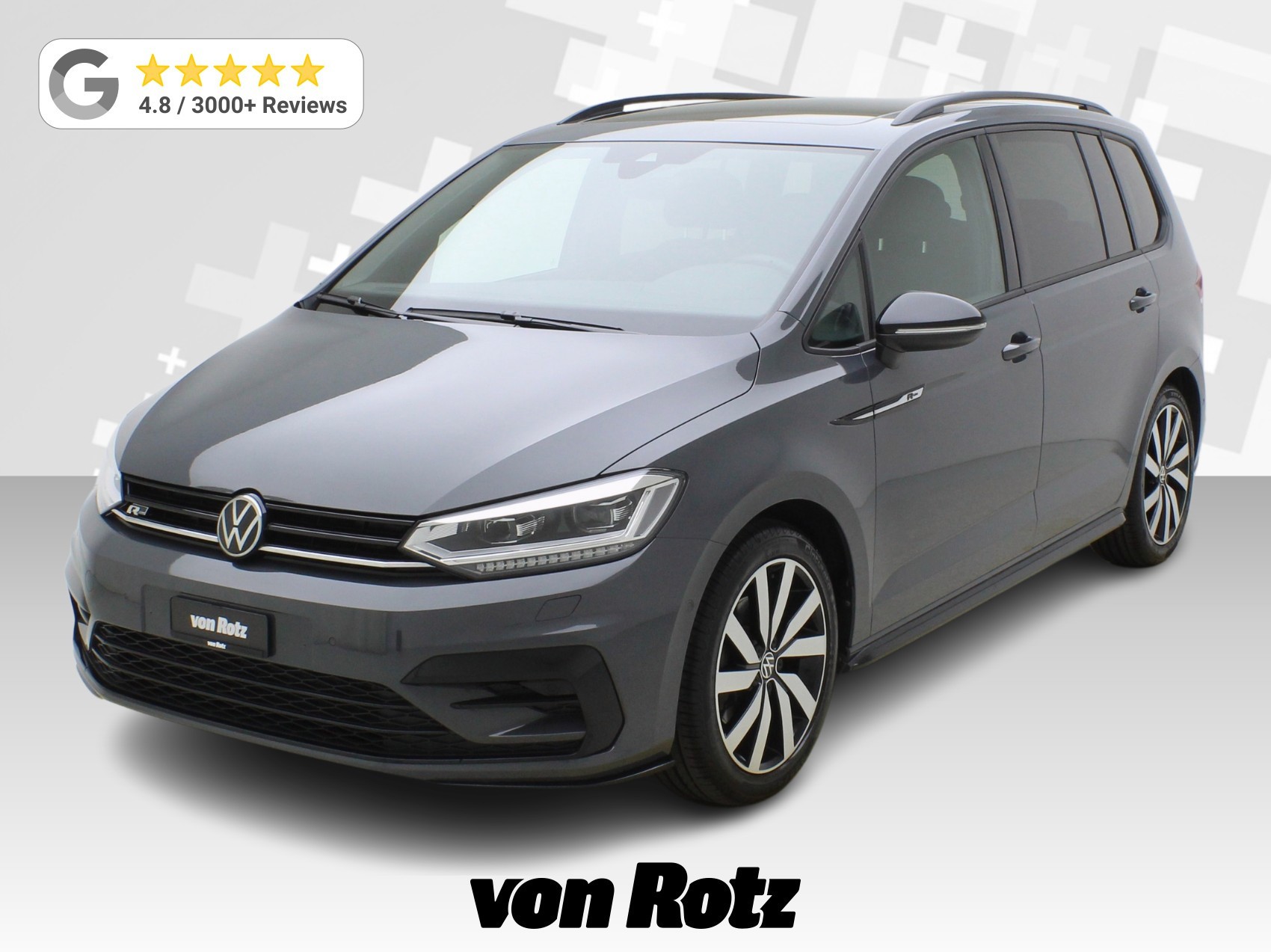 VW Touran 1.5 TSI DSG R-Line Black Style **VW Werksgarantie bis 12/2030**-image-0