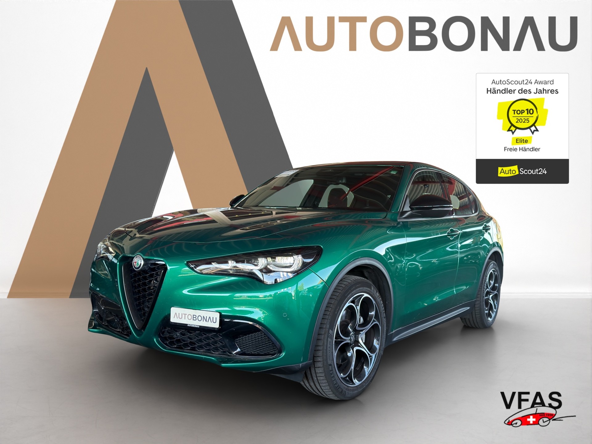 ALFA ROMEO Stelvio 2.0 MA 280 Sprint Q4 Verde Montreal