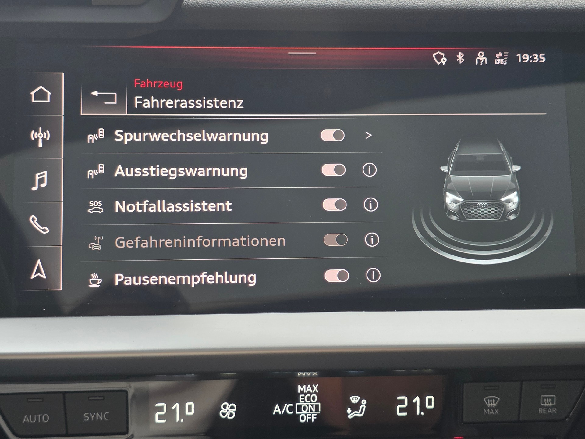 AUDI A3 Sportback 35 TFSI S line Attraction S-tronic **PANORAMA -ASSISTENZ PAKET PLUS -KOMFORT PAKET -ADAPTIVE LED -MEMORY PAKET**-image-17