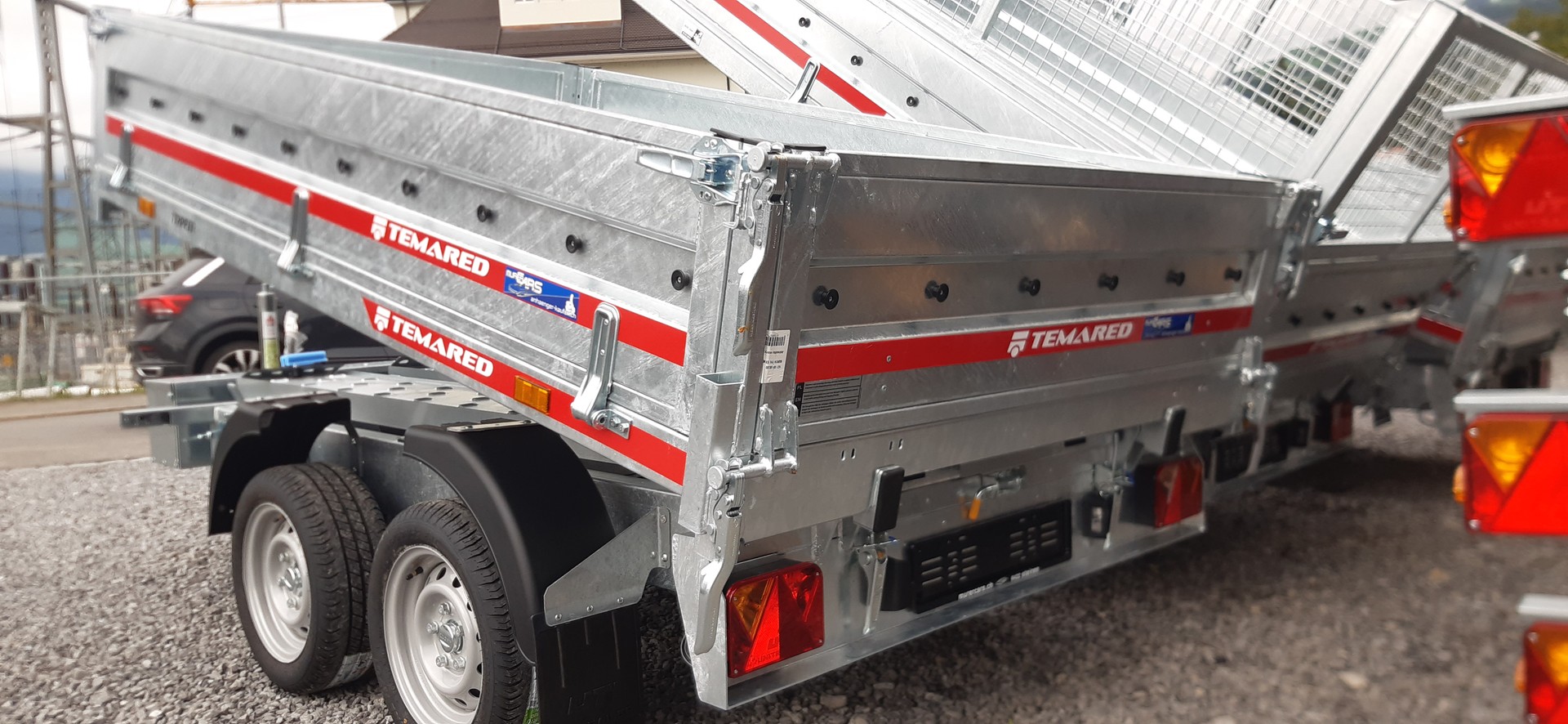 TEMARED AKTION Tipper Rückwärtskipper 2'000Kg mit Stahlwände-image-3