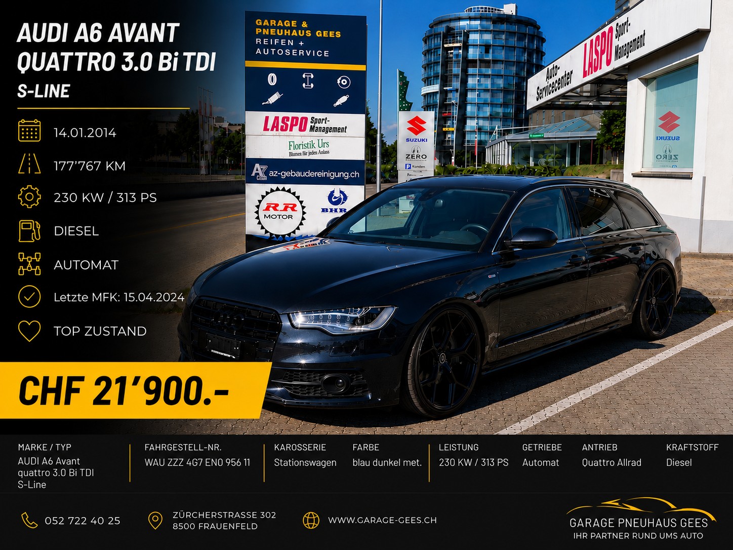 AUDI A6 Limousine 3.0 BiTDI V6 quattro tiptronic-image-0