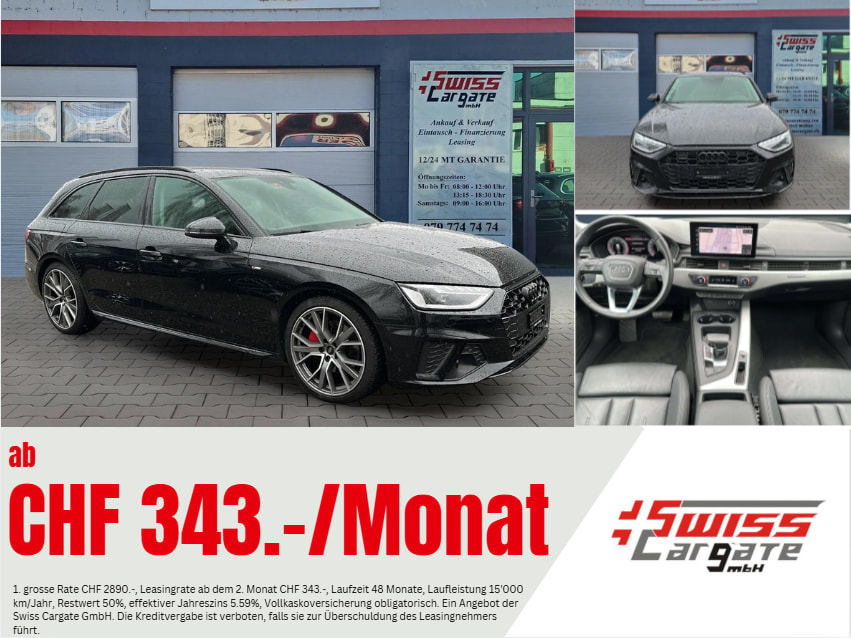 AUDI A4 Avant 40 TDI S line Attraction quattro S-tronic mit AHK Vorbereitung & 5J Werksgarantie oder bis 100000km-image-0