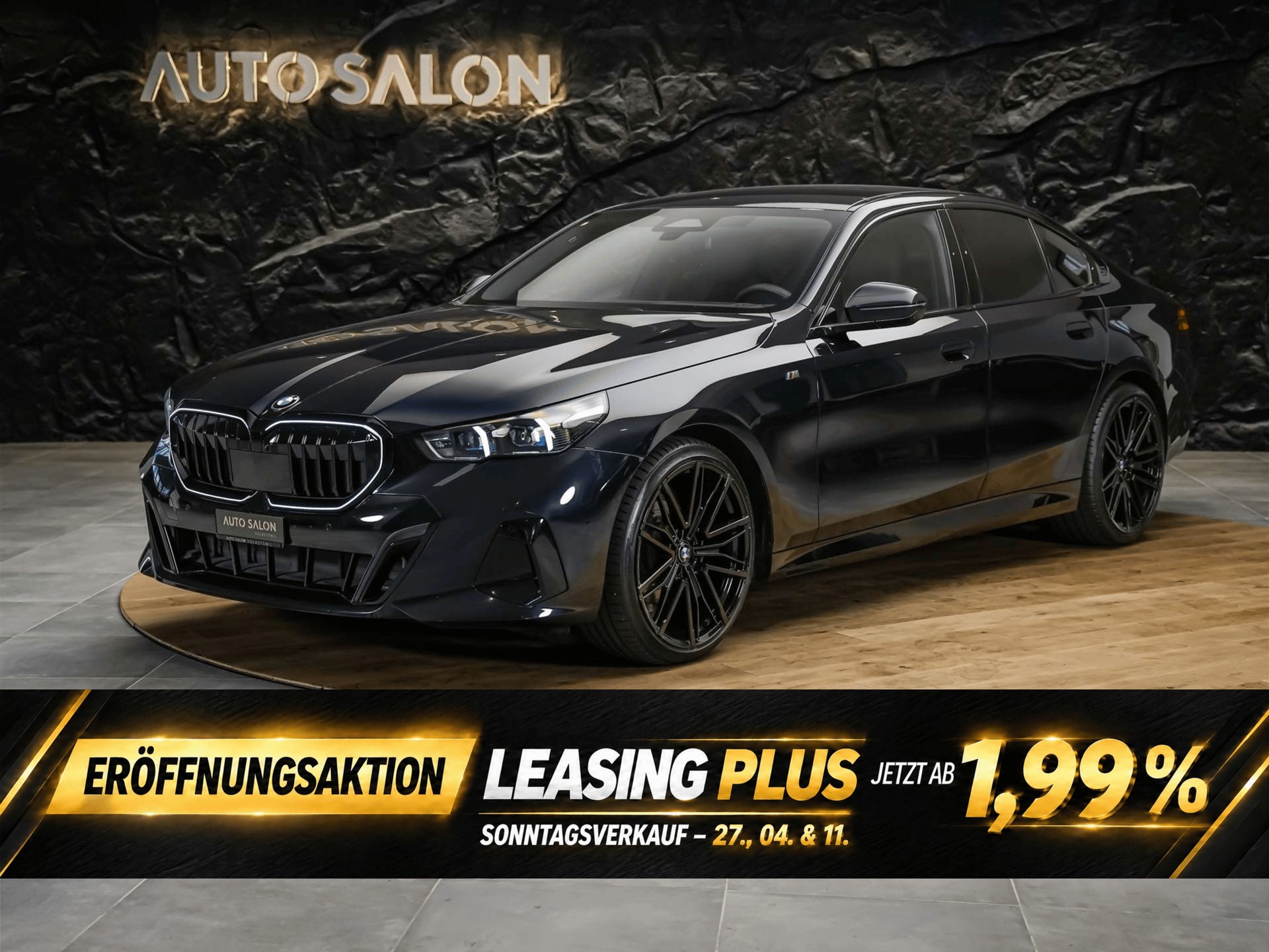 BMW 520i M Sport Steptronic *ICONIC GLOW*Sitzbelüftung*Head-Up*21"Felgen*Werksgarantie*Harman/Kardon-image-0