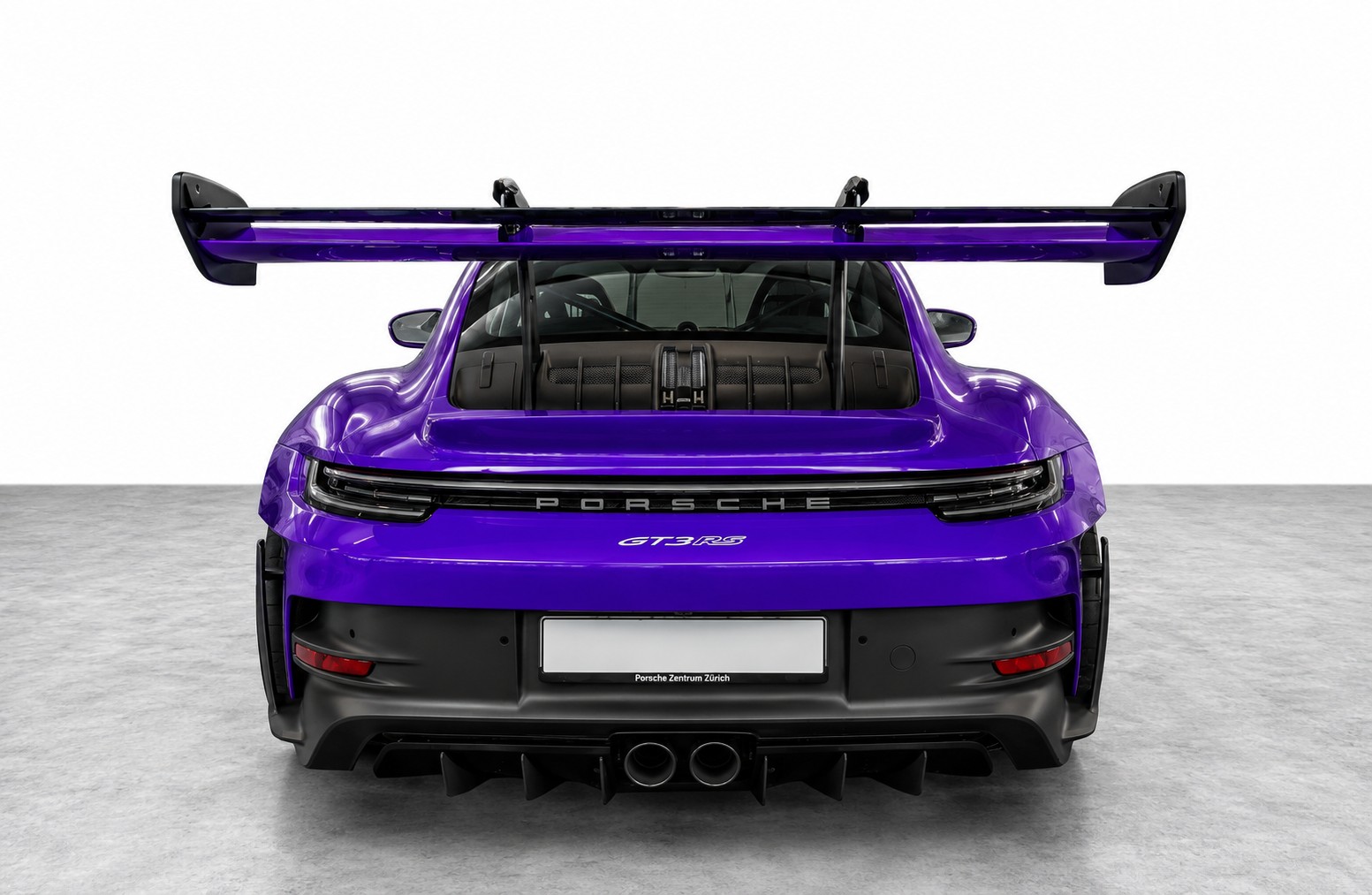 PORSCHE 911 GT3 RS Weissach-Paket (2023) – Vollfolierung Violett / Orig. Schwarz - Keine Rennstrecke - 1. Hand – CH Fahrzeug + Extras-image-6