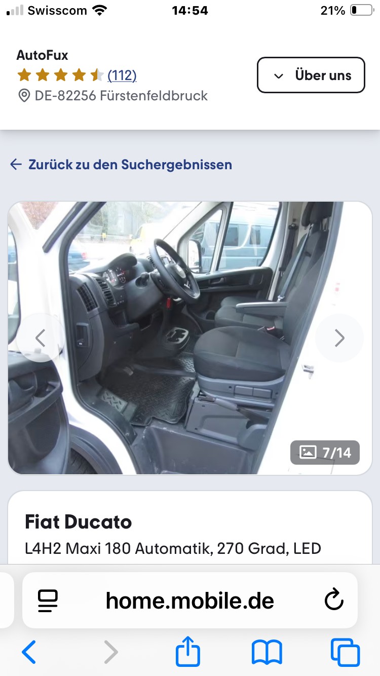 FIAT Ducato 35 L2H1 Swiss Edition-image-14