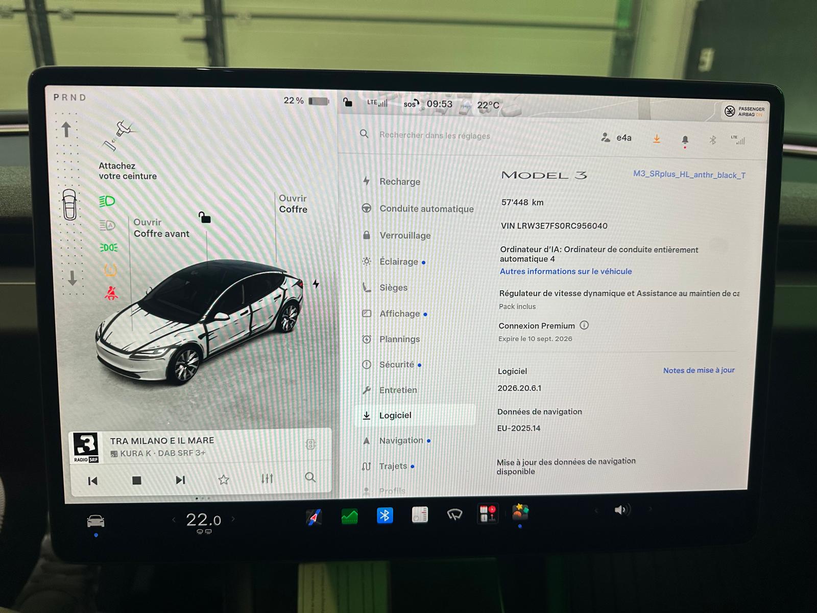 TESLA Model 3 SR+ Highland- *Câble de recharge *Hayon électrique *Sièges chauffants-image-21