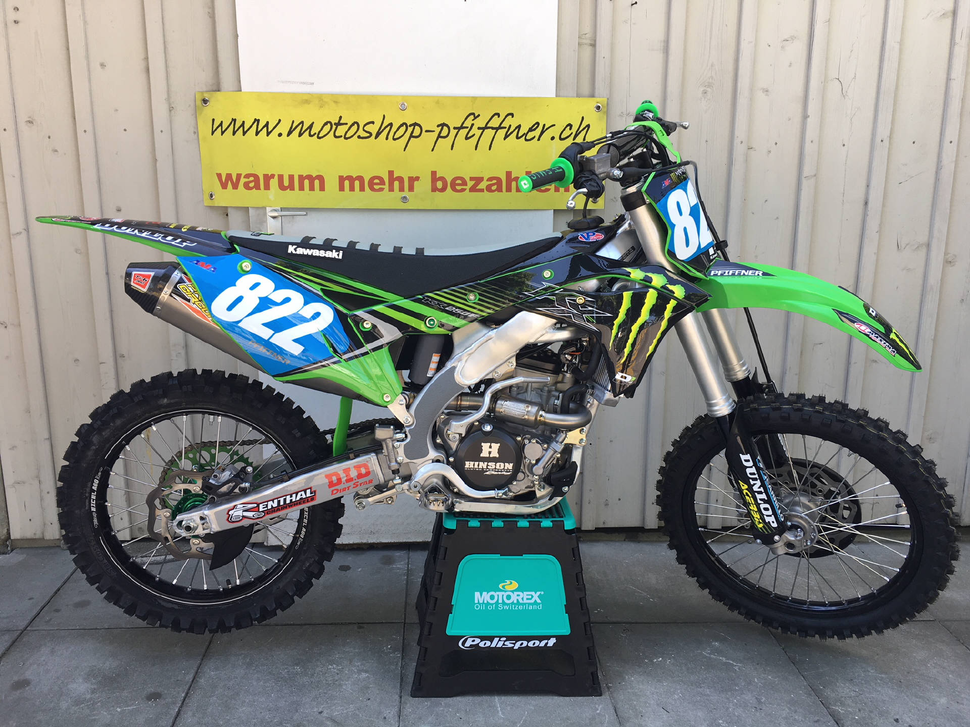 KAWASAKI KX250F mieten Fr.280.-/ Tag