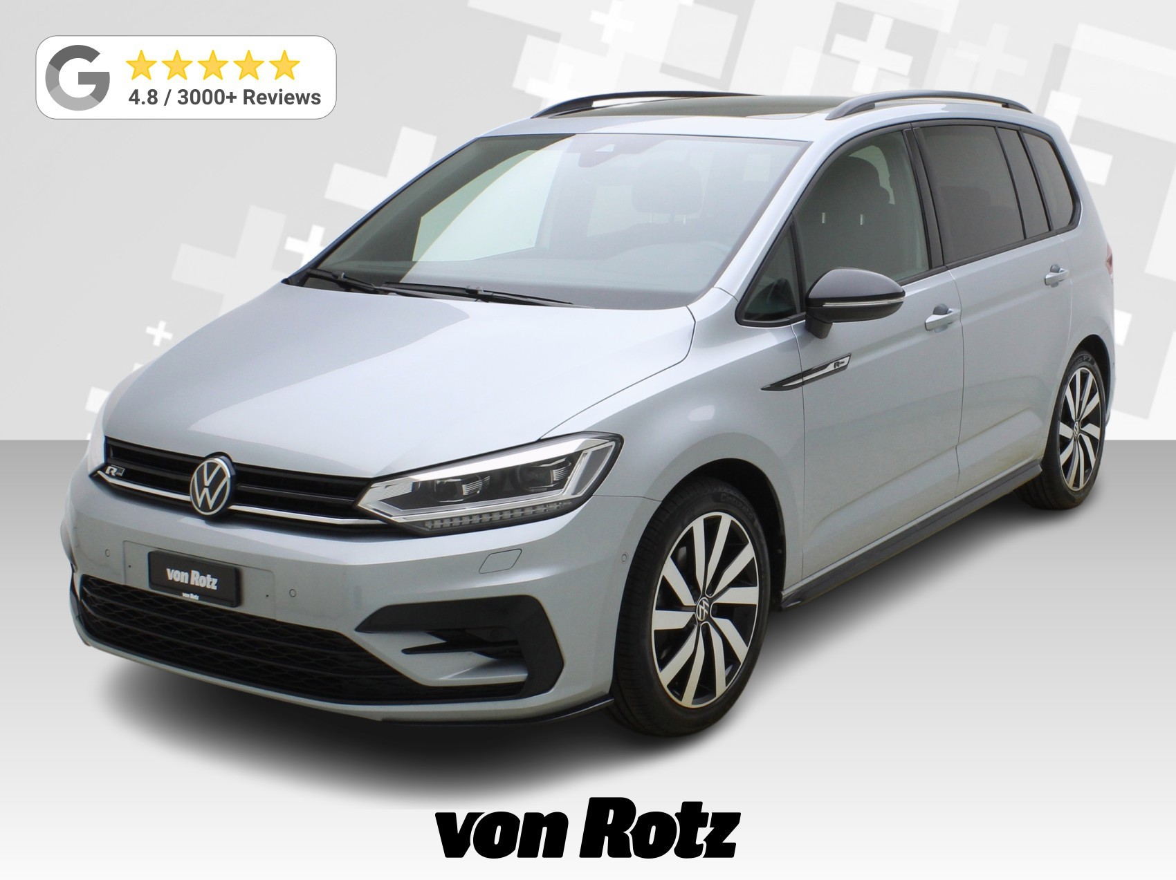 VW Touran 1.5 TSI DSG R-Line Black Style **VW Werksgarantie bis 12/2030**-image-0