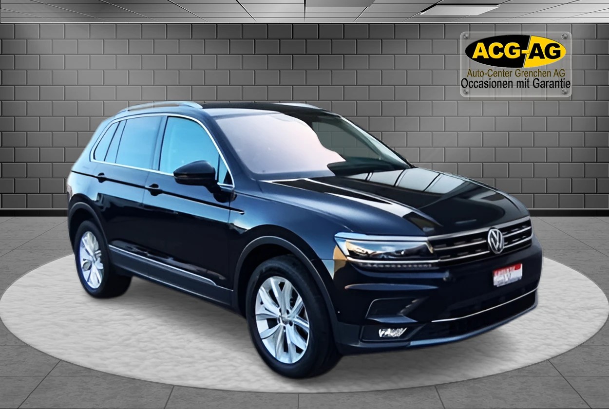 VW Tiguan 2.0 TDI SCR Highline 4Motion DSG ** 190PS ** GR-Navi ** RF-Kamera ** Abstandsregelsysteme ** Frisch Ab MFK & Service **-image-0
