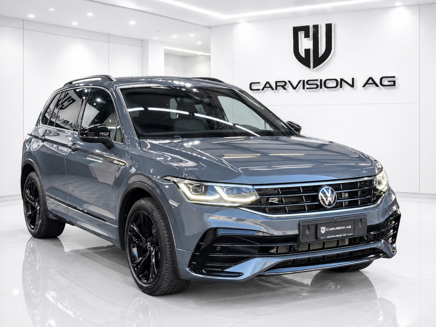 VW Tiguan 2.0 TDI SCR R-Line 4Motion DSG * Delfingrau * Anhängerkupplung * Black Style *-image-2