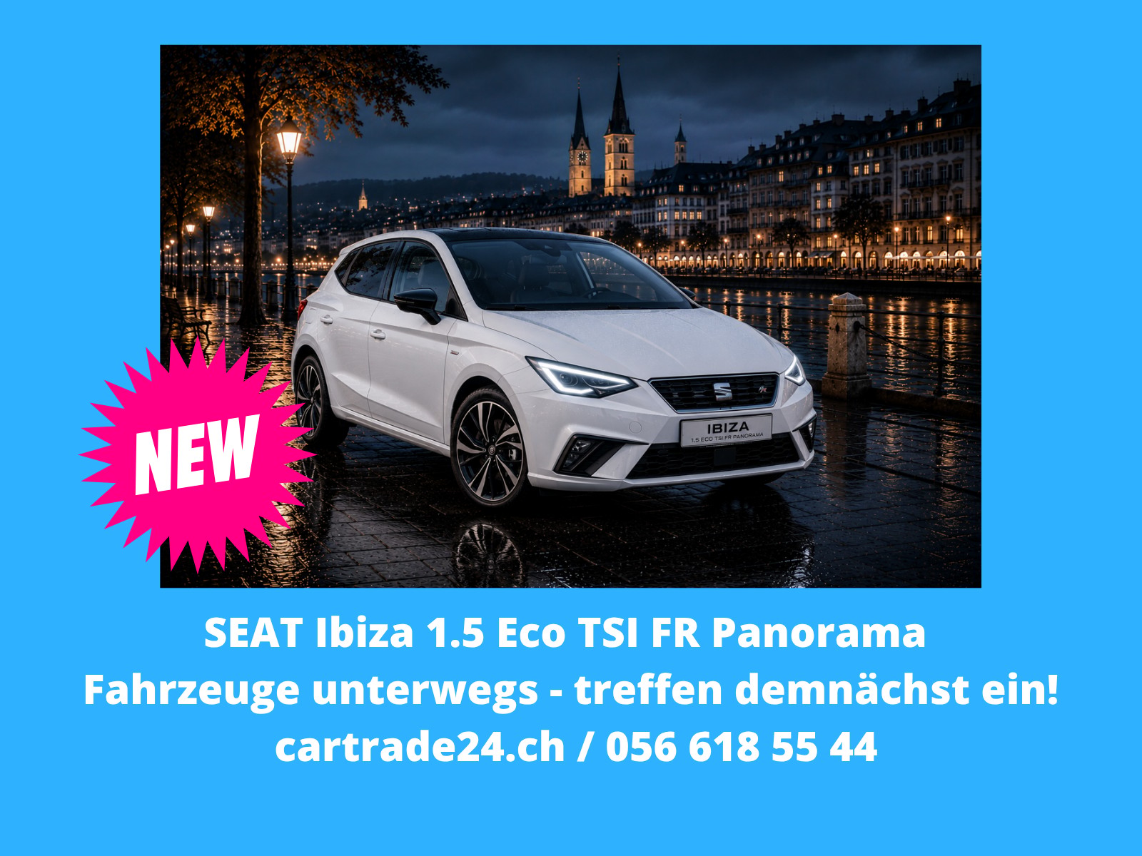 SEAT Ibiza 1.5 Eco TSI FR Panorama 5 Jahre Garantie-image-0