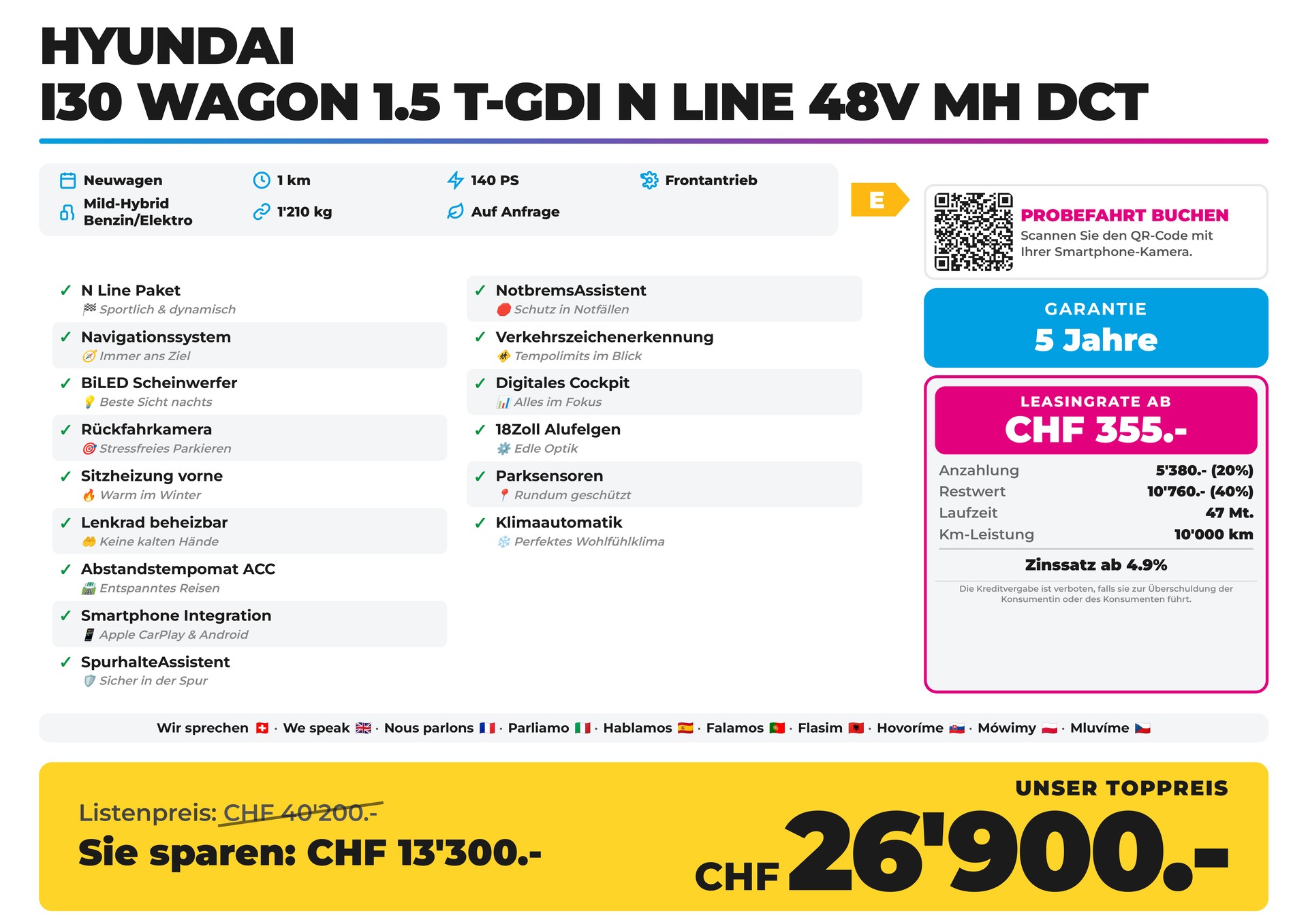 HYUNDAI i30 Wagon 1.5 T-GDi N Line 48V MH DCT-image-1