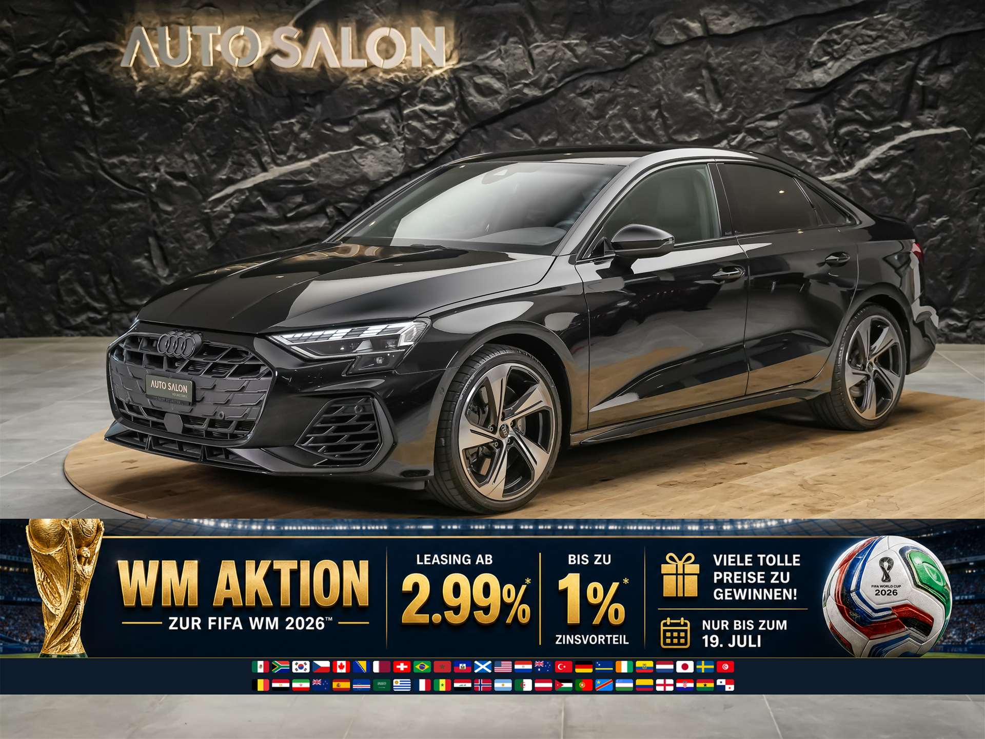 AUDI S3 Limousine 2.0 TFSI quattro S-Tronic *Facelift*Kamera*19" Felgen*ACC*-image-0
