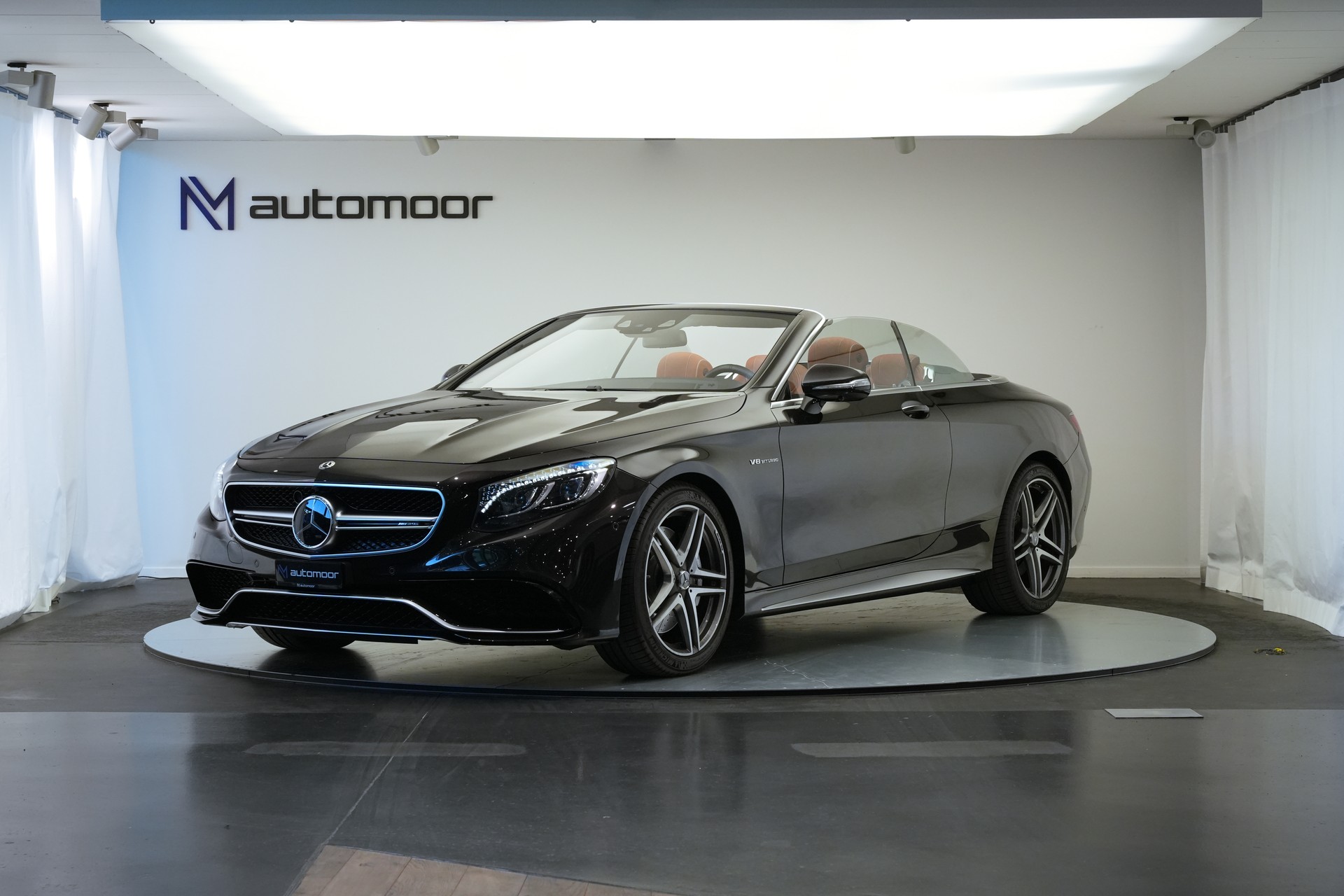 MERCEDES-BENZ S 63 AMG Cabriolet 4Matic Speedshift MCT *CH-Fahrzeug* *Designo Mokkaschwarz* *Swarowski*-image-0