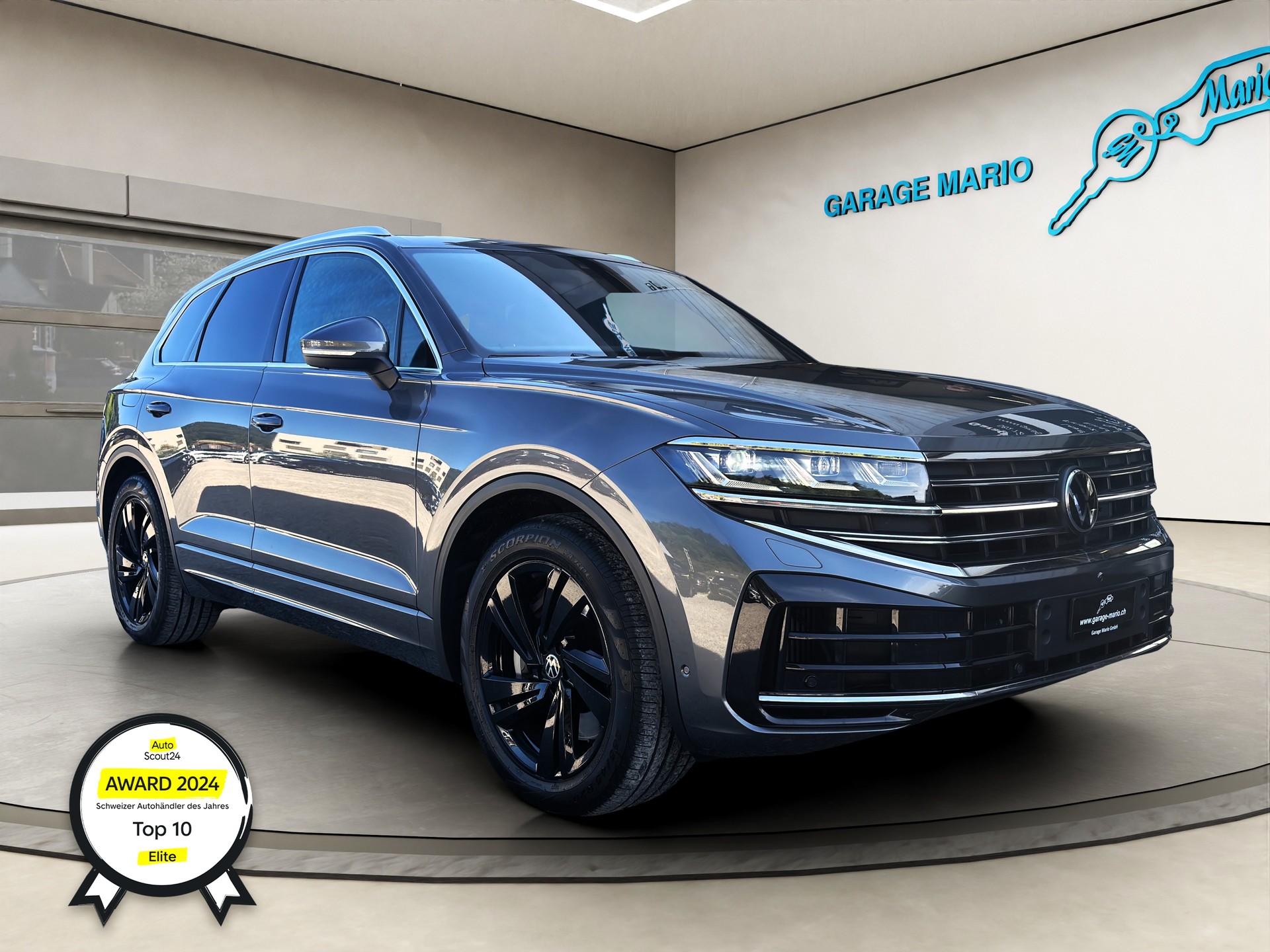 VW Touareg 3.0 TSI eHybrid Elegance Tiptronic ✅CH-Fahrzeug & 8-fach bereift auf ALU & Frisch ab Service✅