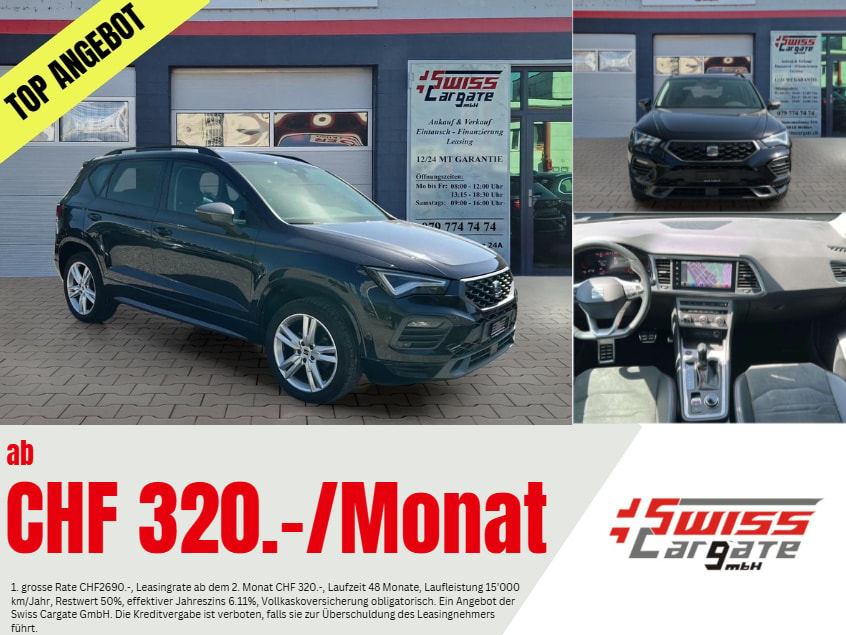 SEAT Ateca 1.5 TSI EVO DSG FR mit AHK & Rückfahrkamera + Werksgarantie