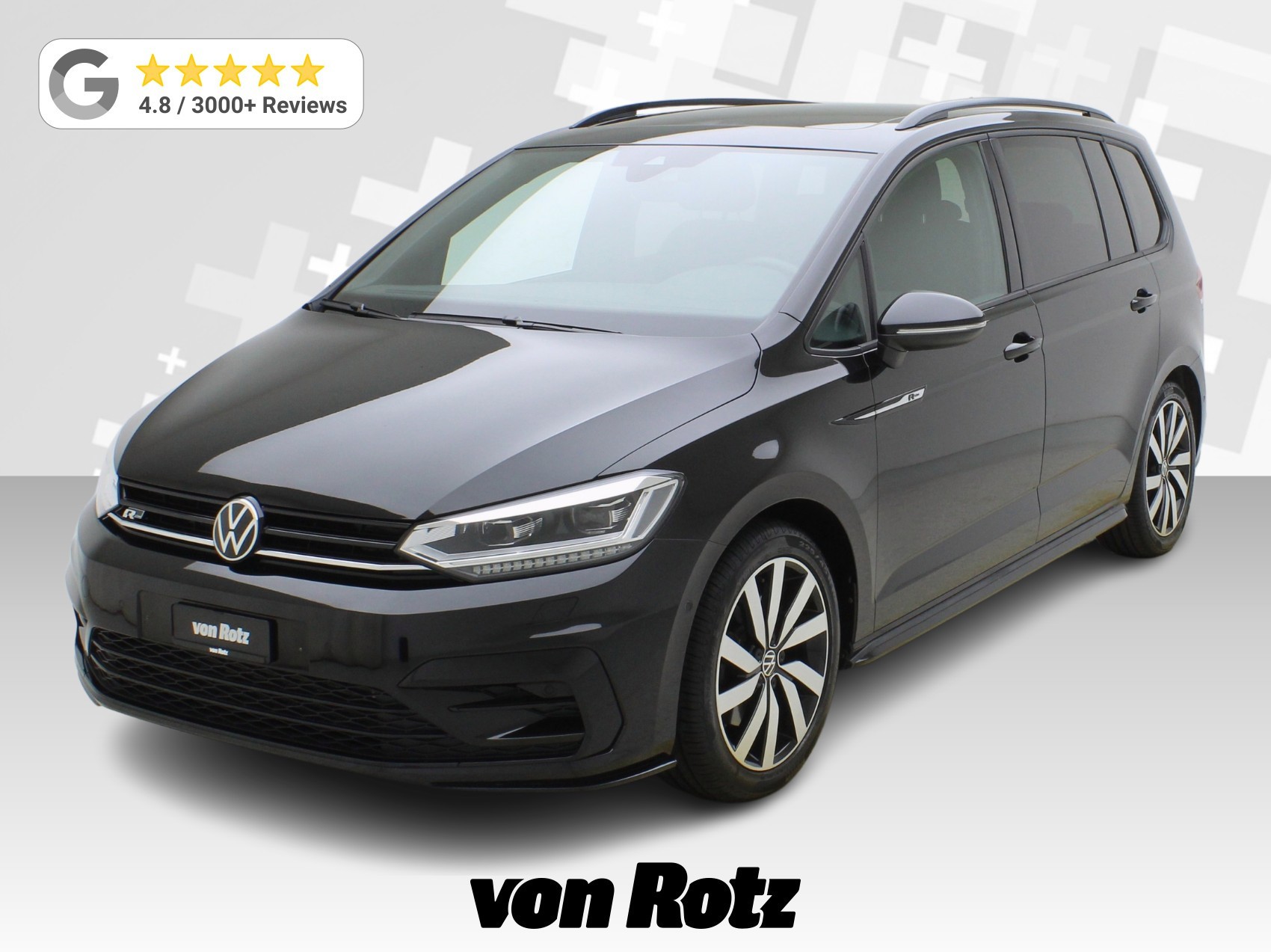 VW Touran 1.5 TSI DSG R-Line Black Style **VW Werksgarantie bis 12/2030**-image-0