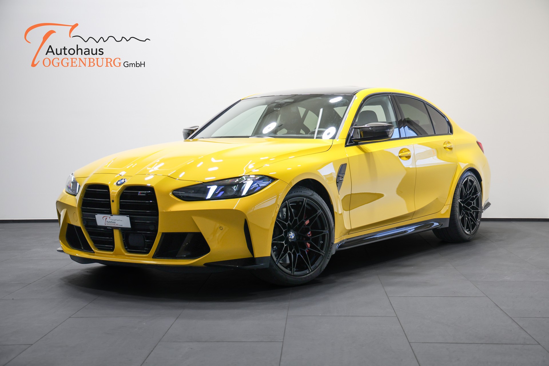 BMW M3 Competition M xDrive*Sonderlackierung Speed Gelb*BMW Werksgarantie bis 09.2028*-image-0