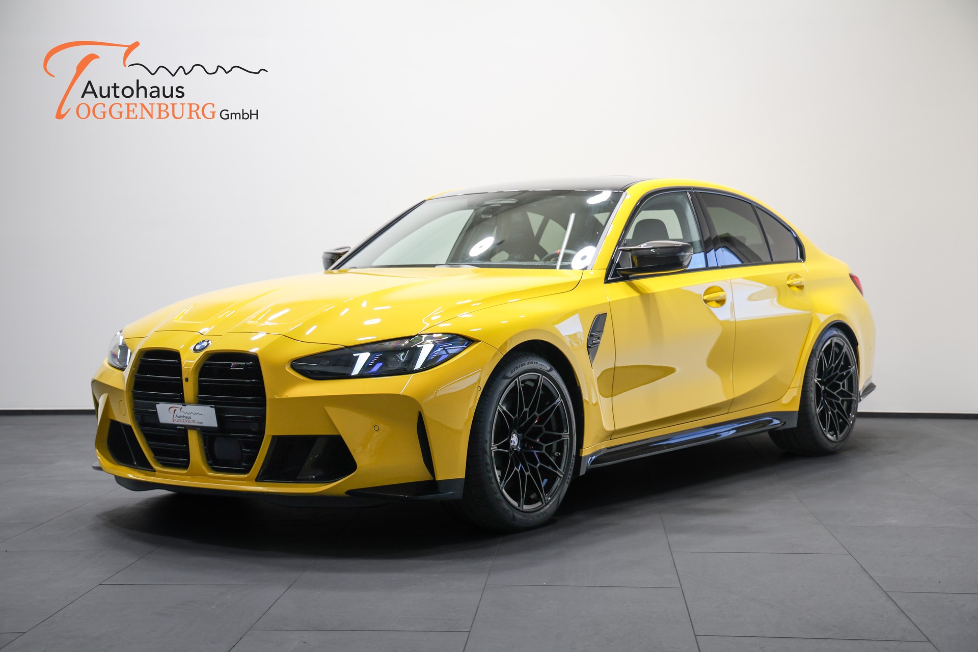 BMW M3 Competition M xDrive*Sonderlackierung Speed Gelb*BMW Werksgarantie bis 09.2028*-image-1