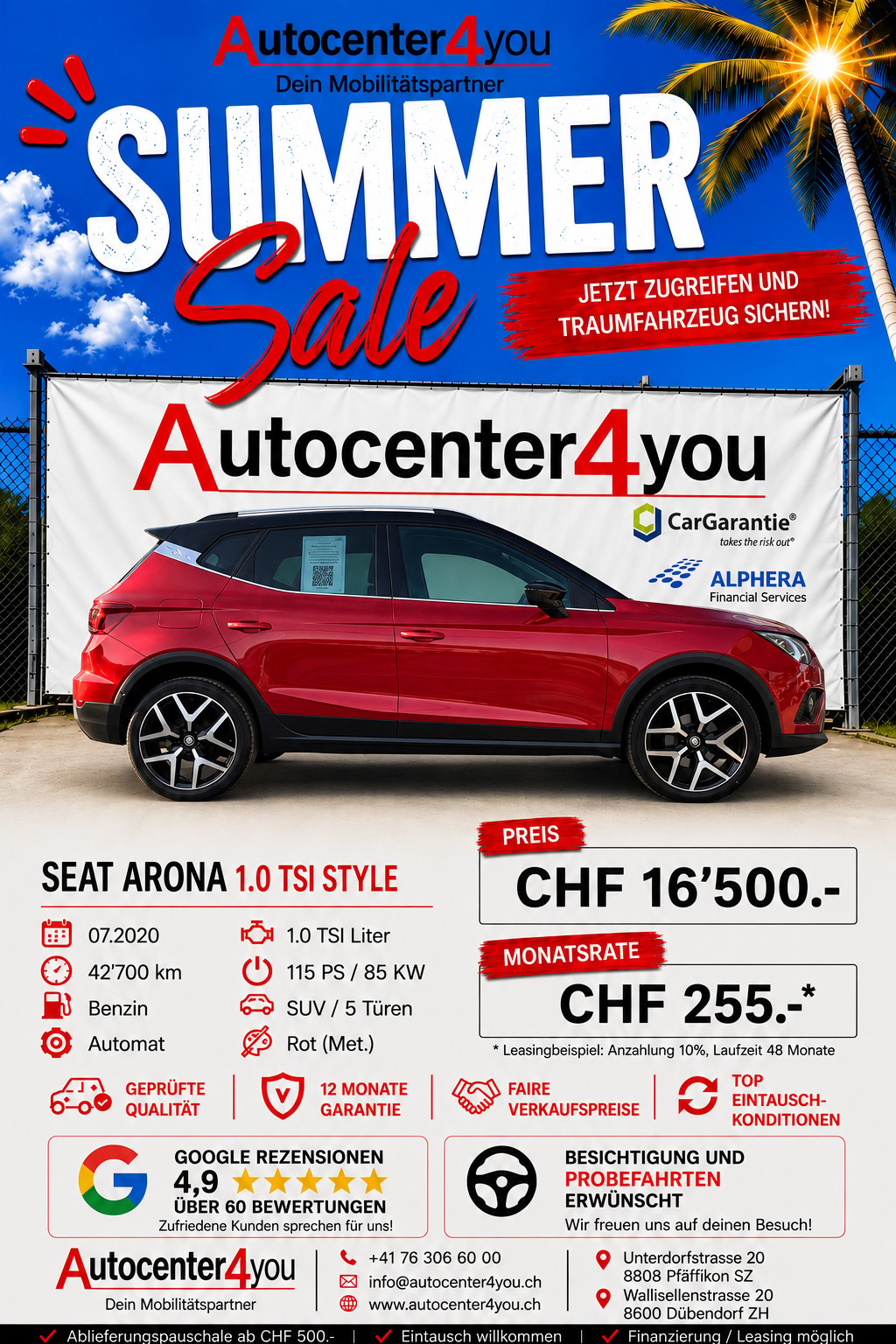 SEAT Arona 1.0 TSI Eco DSG SWISS FR-image-0