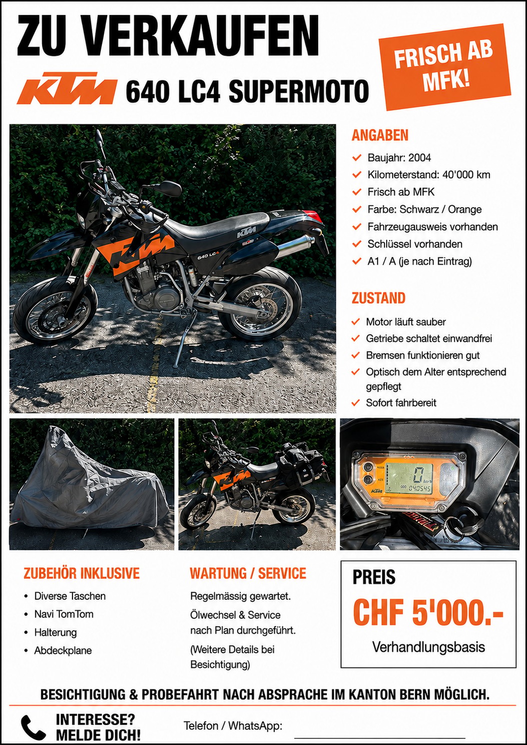 KTM 640 Supermoto Prestige (25kW)