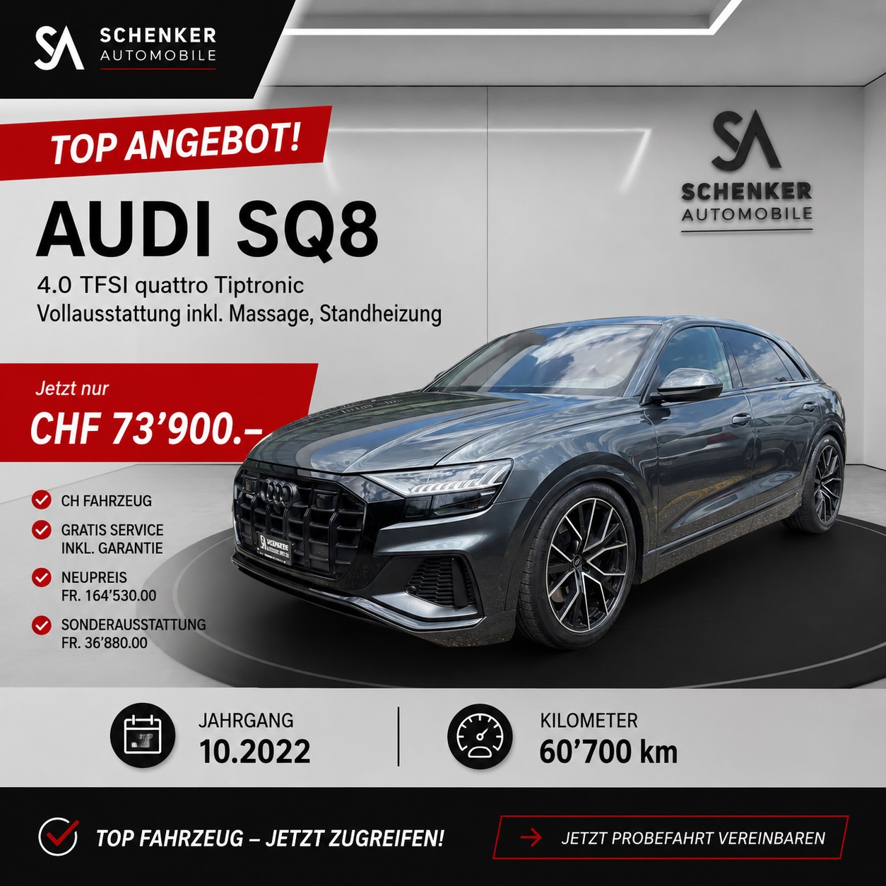 AUDI SQ8 TFSI quattro tiptronic
