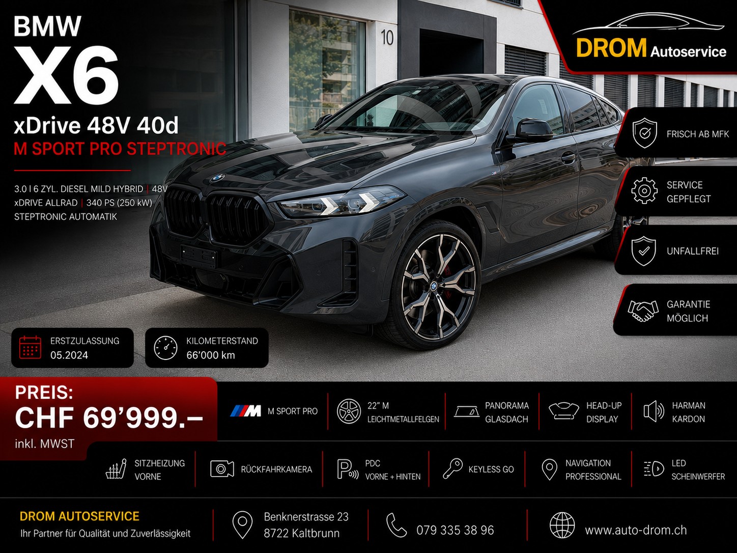 BMW X6 xDrive 48V 40d M Sport Pro Steptronic