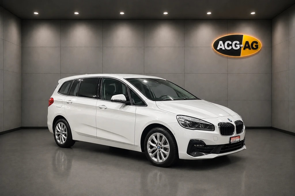 BMW 220d xDrive Gran Tourer Steptronic ** Teil-Leder ** Gr-Navi ** H.Up Disp ** Sitzheizung ** Frisch Ab MFK & Service ** **-image-0