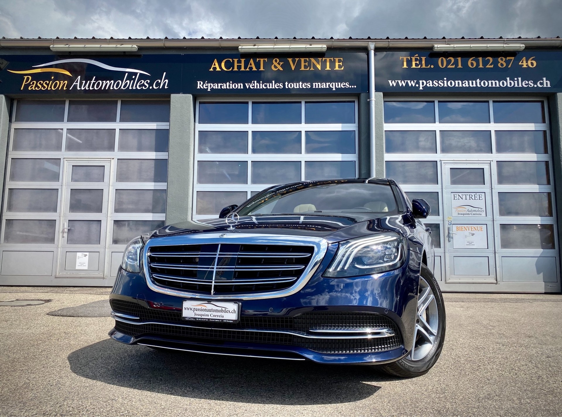 MERCEDES-BENZ S 400 d L 4Matic 9G-Tronic - Véhicule Suisse (CH)-image-0