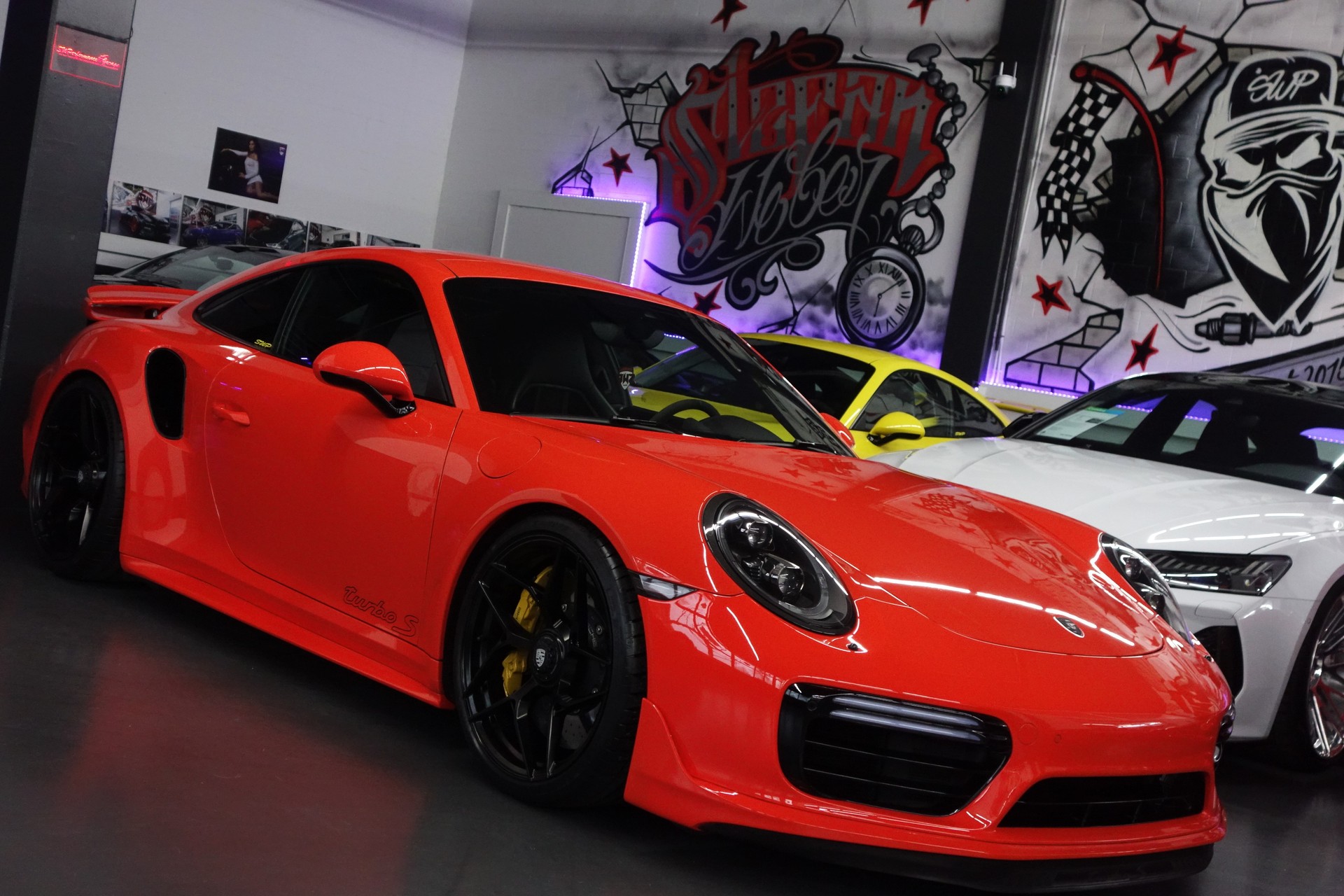 PORSCHE 911 TURBO S PDK 991.2 MANUFAKTUR  LAVA AERO LIFT SCHALEN SWP ON POINT-image-11