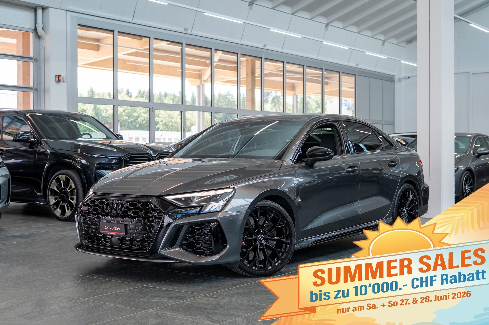 AUDI RS3 Limousine 2.5 TFSI quattro S-Tronic / Alcantara-Lenkrad / B&O / Performance Auspuff-image-0