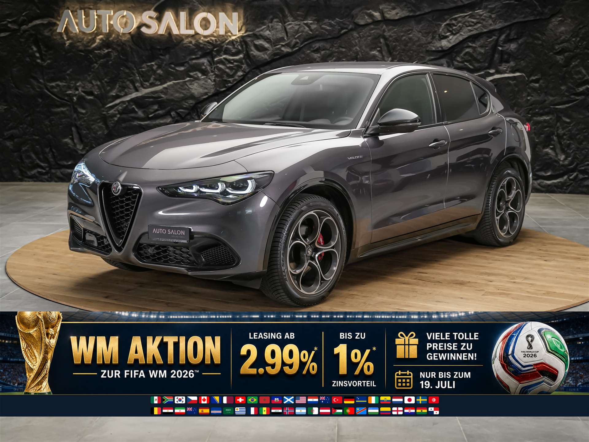 ALFA ROMEO Stelvio 2.2 D Q4 210 Veloce *Abstandsregler*El. Sitze mit Memory*Sitzheizung*-image-0