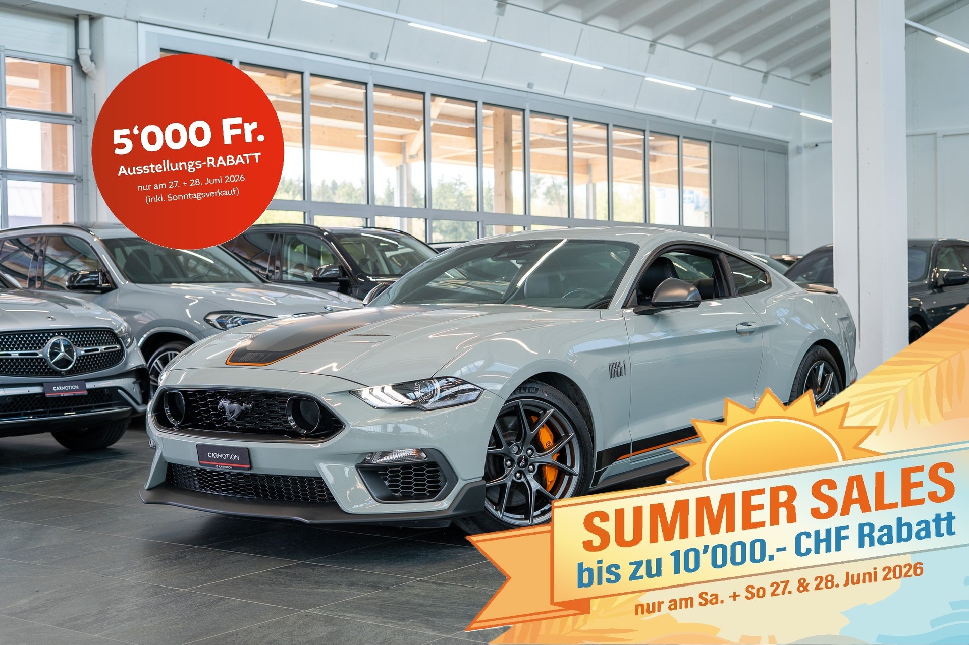 FORD Mustang Coupé 5.0 V8 Mach 1 / Leder / Navi / Rückfahrkamera /-image-0